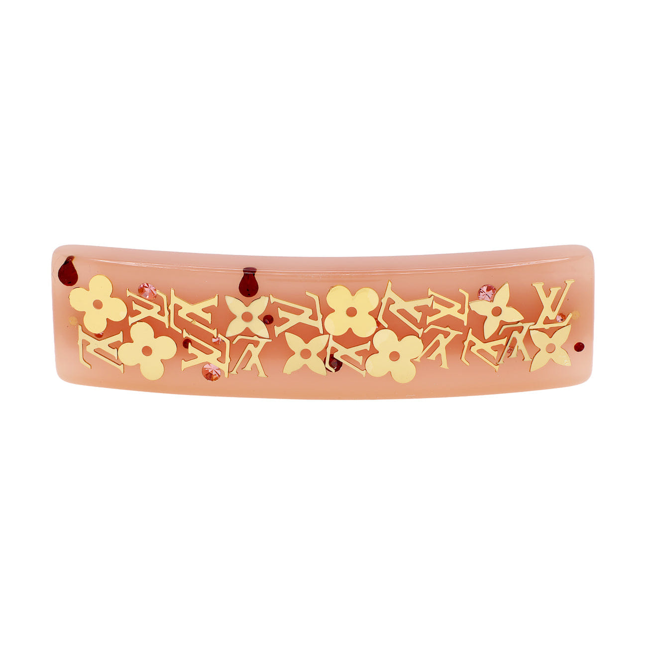 Louis Vuitton Pink Resin Inclusion Hair Clip