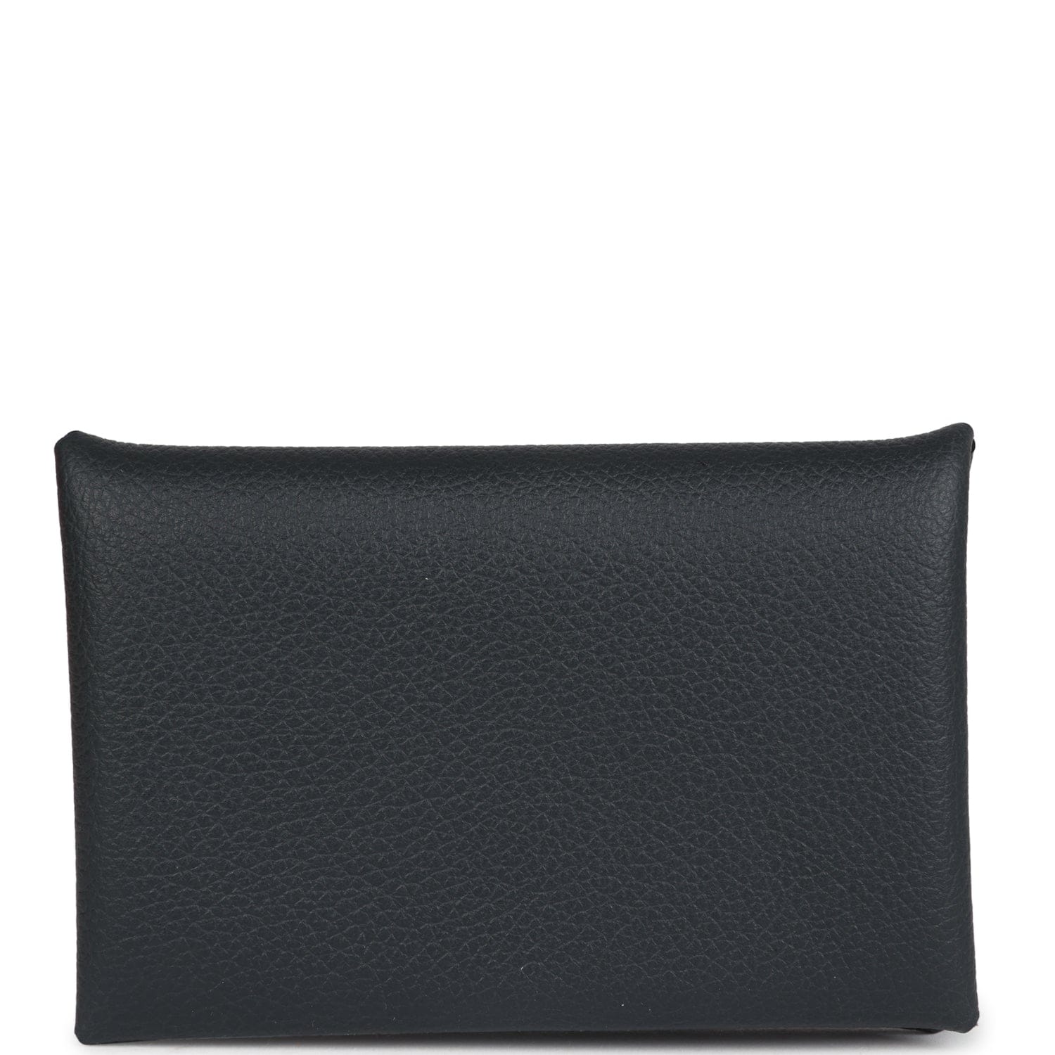 Hermes Calvi Card Holder New Bleu Ocean Evercolor Palladium Hardware