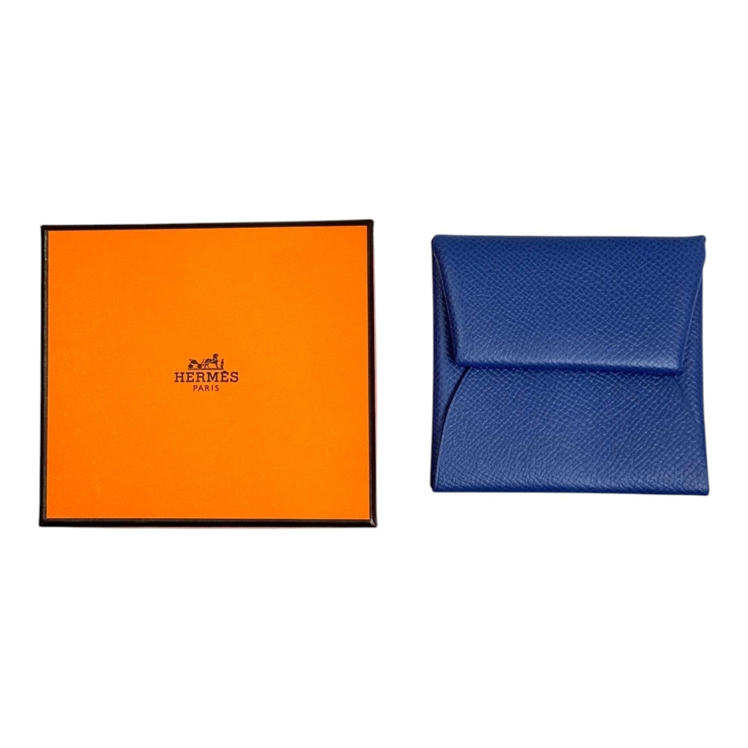 Hermes Blue Coin Purse Wallet