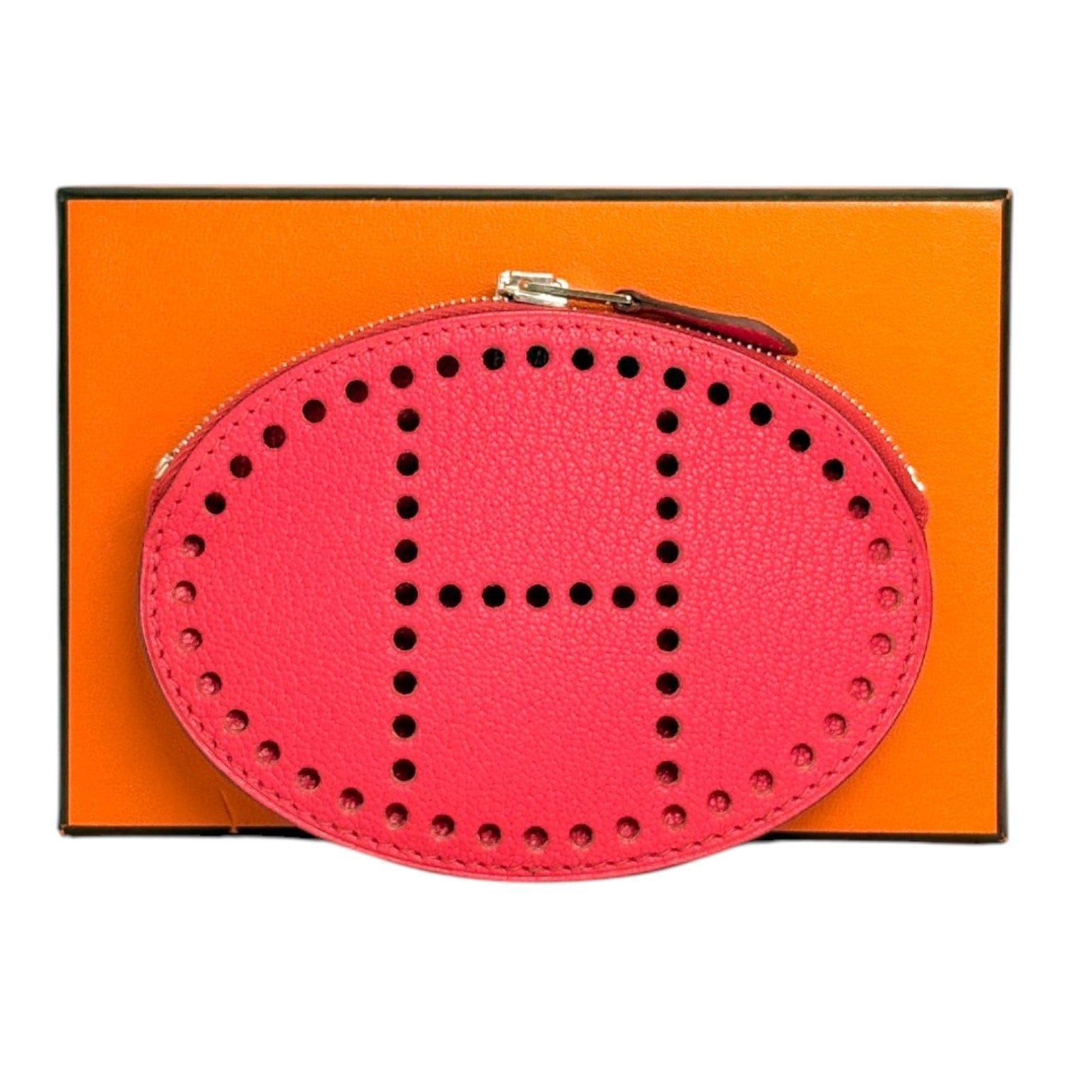 Hermes Pink Evelyne Leather Coin Purse