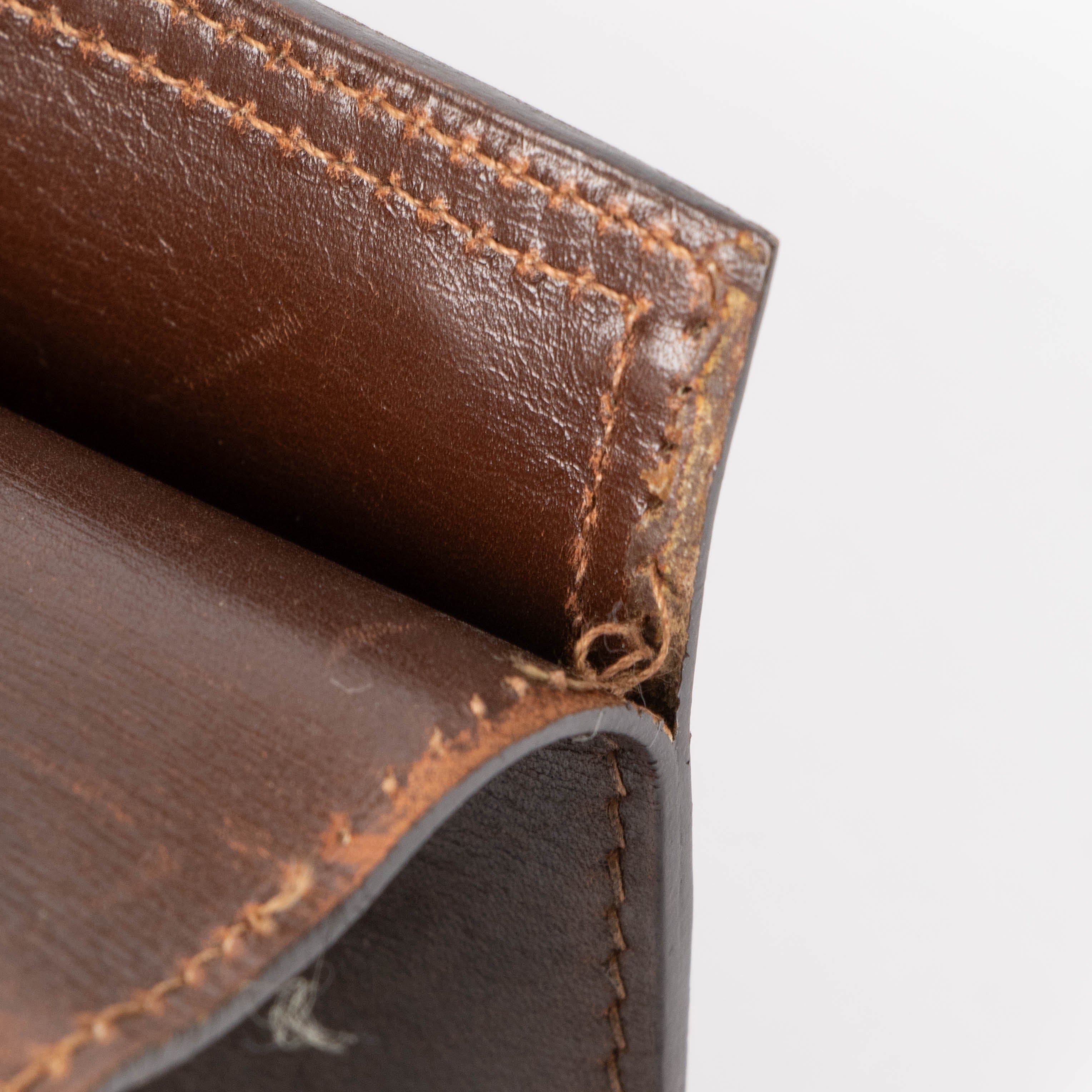 Hermès Brown Box Bearn Wallet
