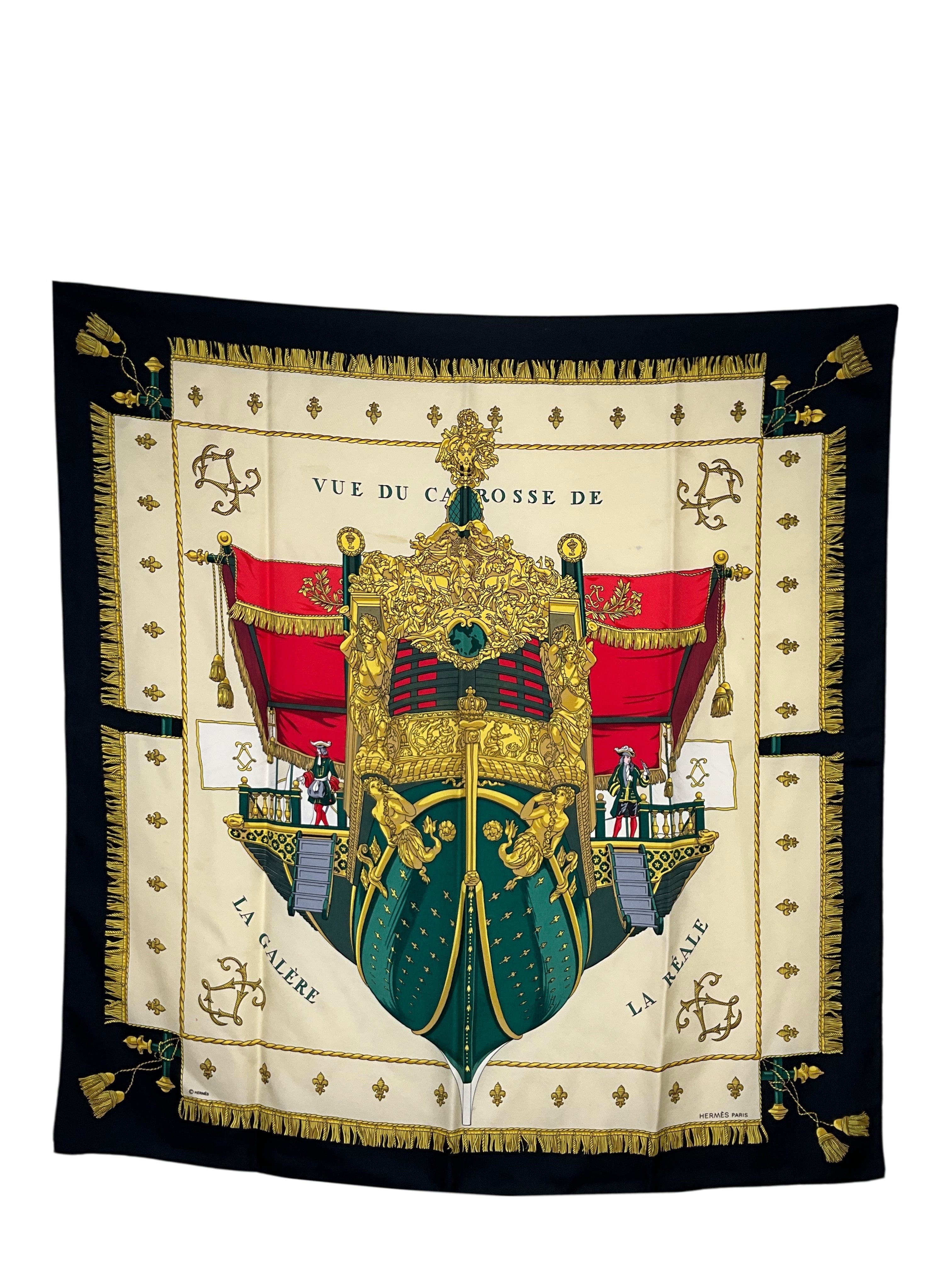 Hermes La Reale Silk Scarf 90