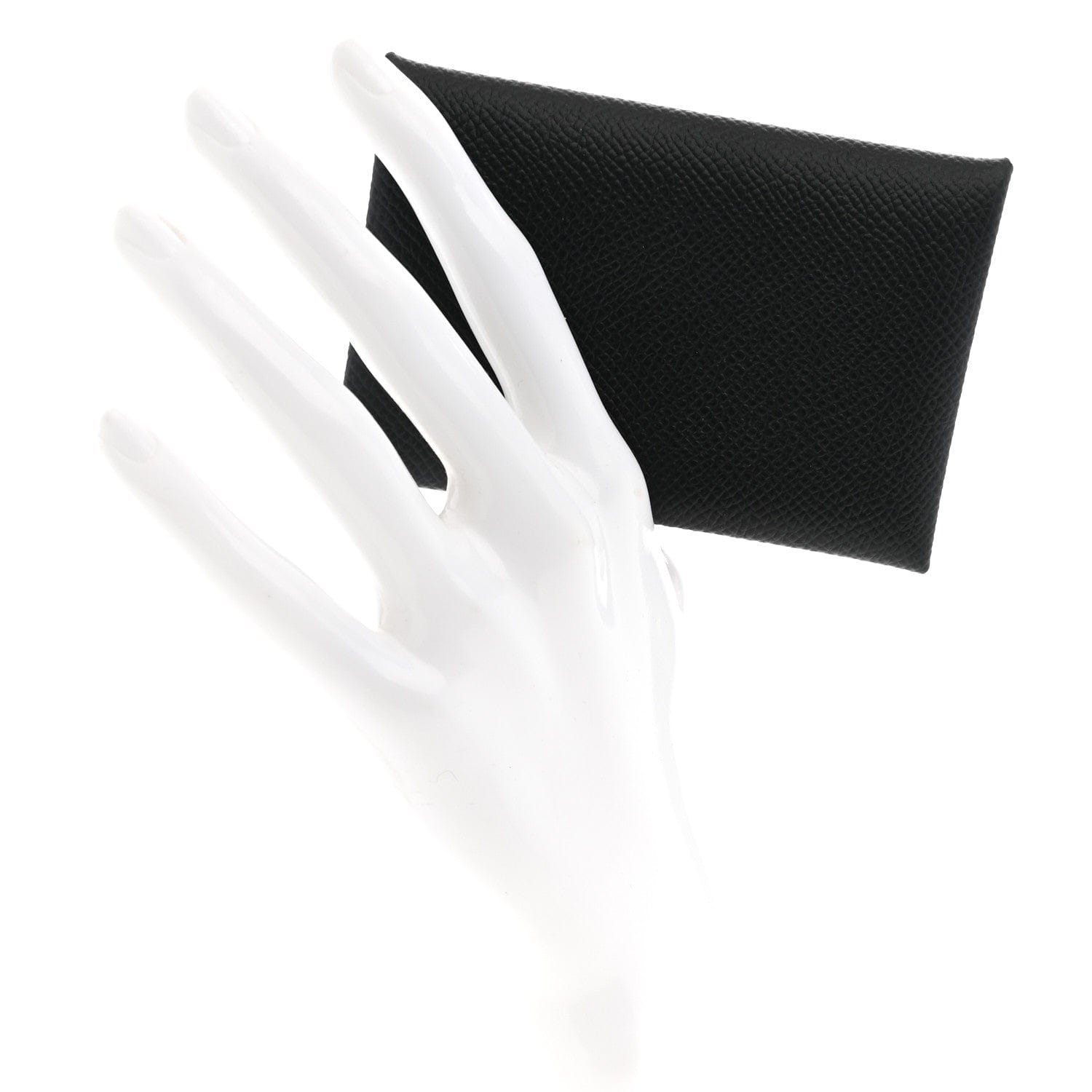 Hermes Epsom Calvi Card Case Black