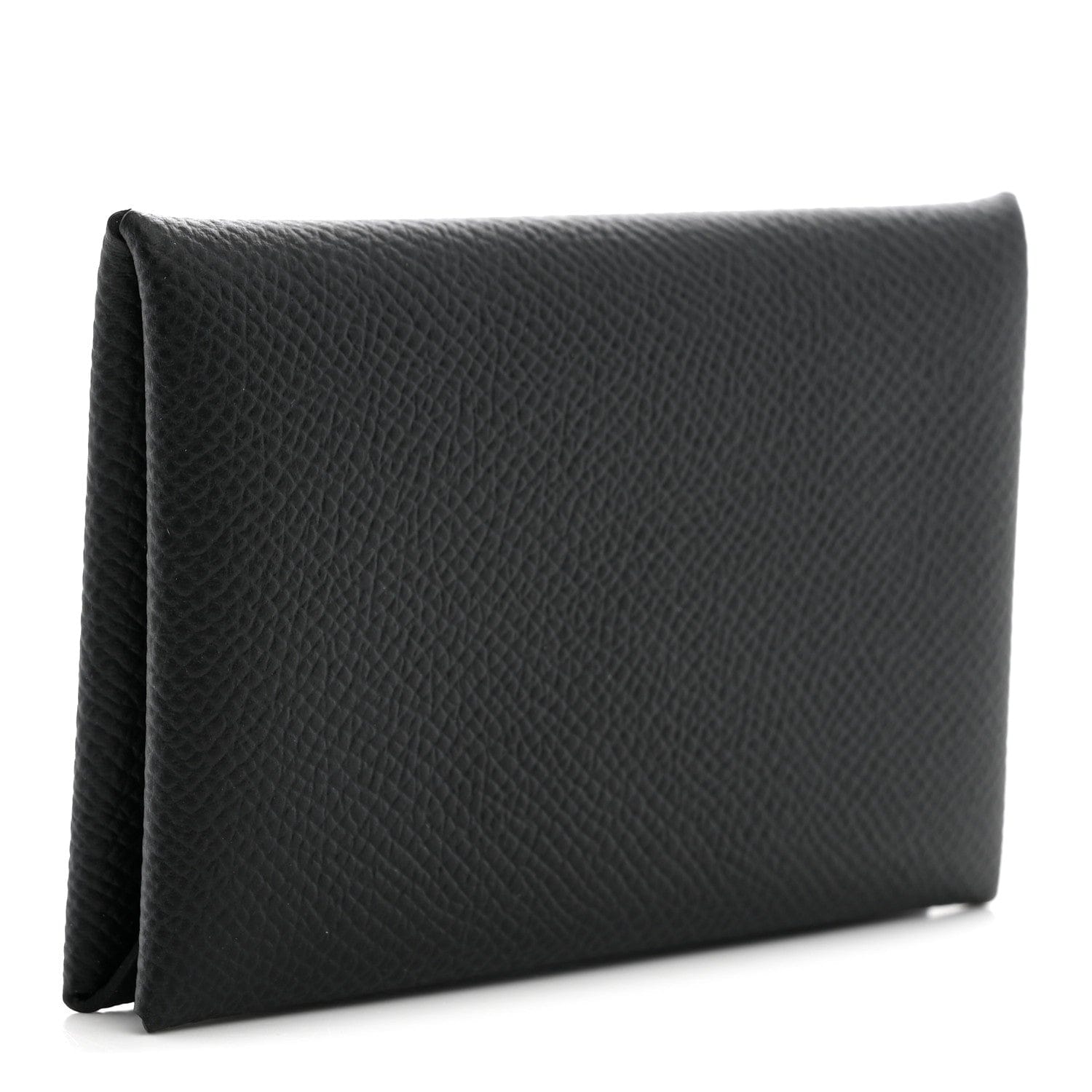 Hermes Epsom Calvi Card Case Black