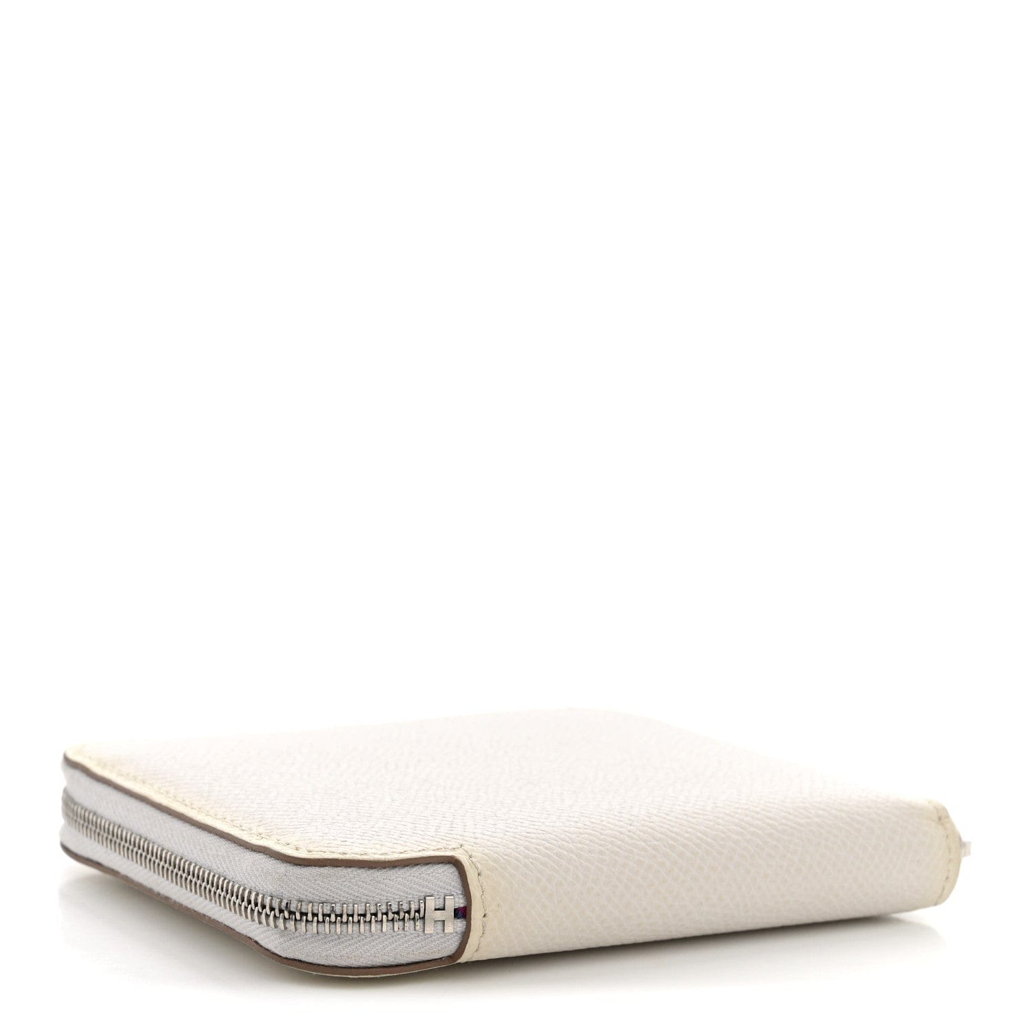 Hermes Epsom Silk'In Compact Wallet New White