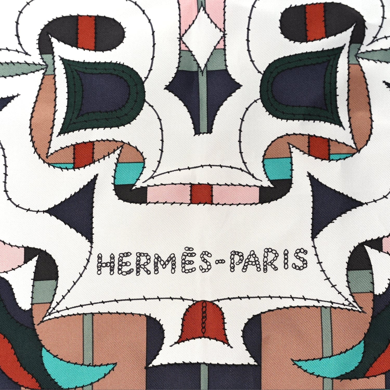 Hermes Silk Esprit Ainou Scarf 90 Multicolor