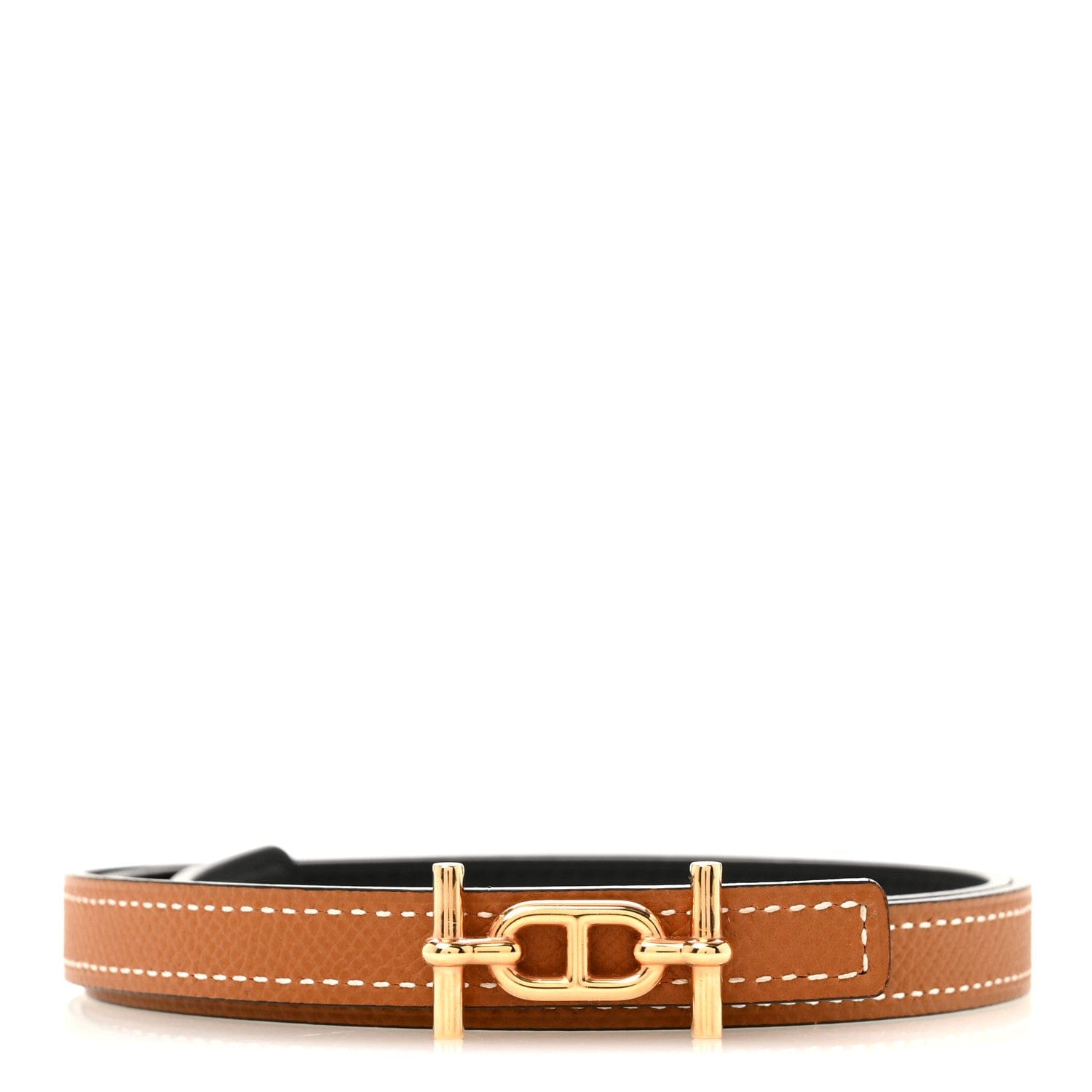 Hermes Swift Epsom 13 mm Ancre Belt 75 30 Black Gold