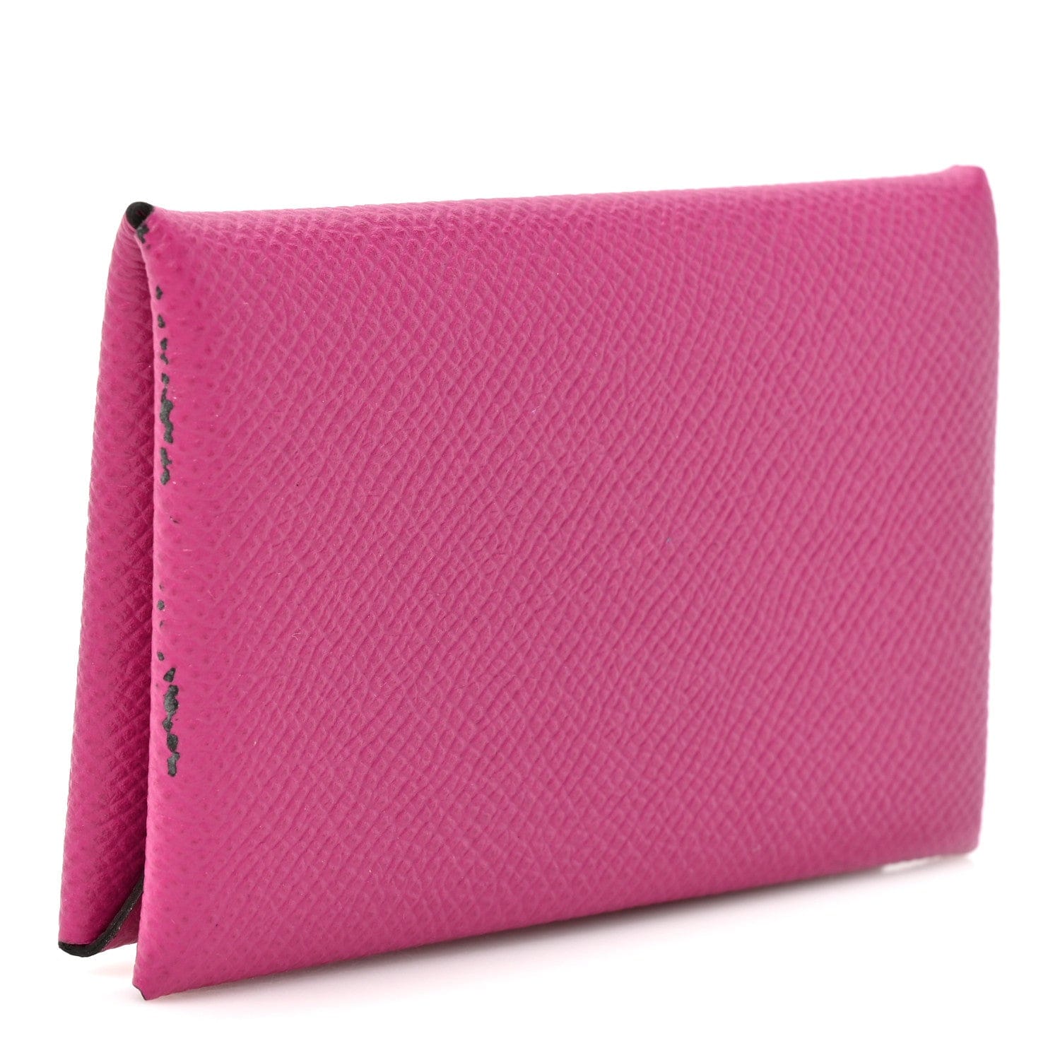Hermes Epsom Calvi Card Case Rose Pourpre