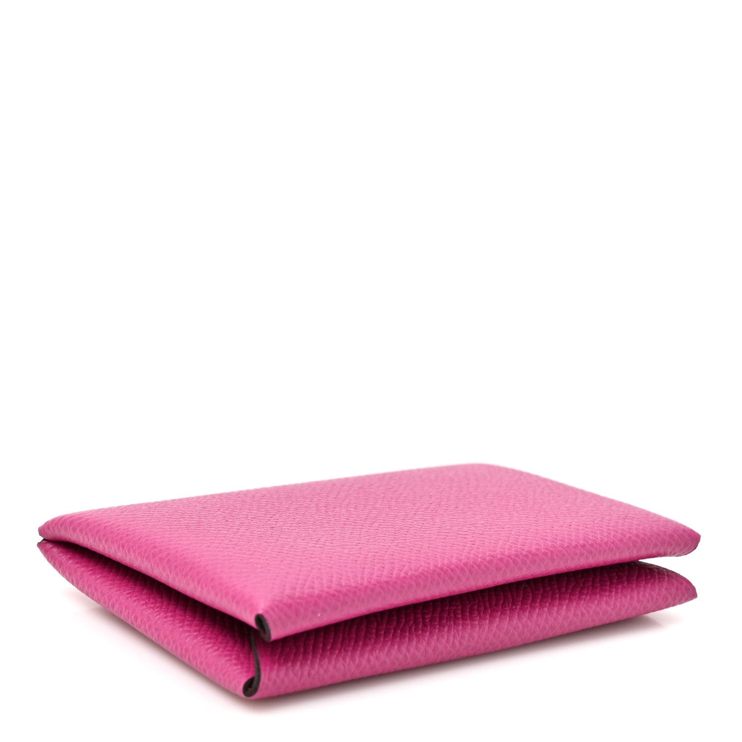 Hermes Epsom Calvi Card Case Rose Pourpre