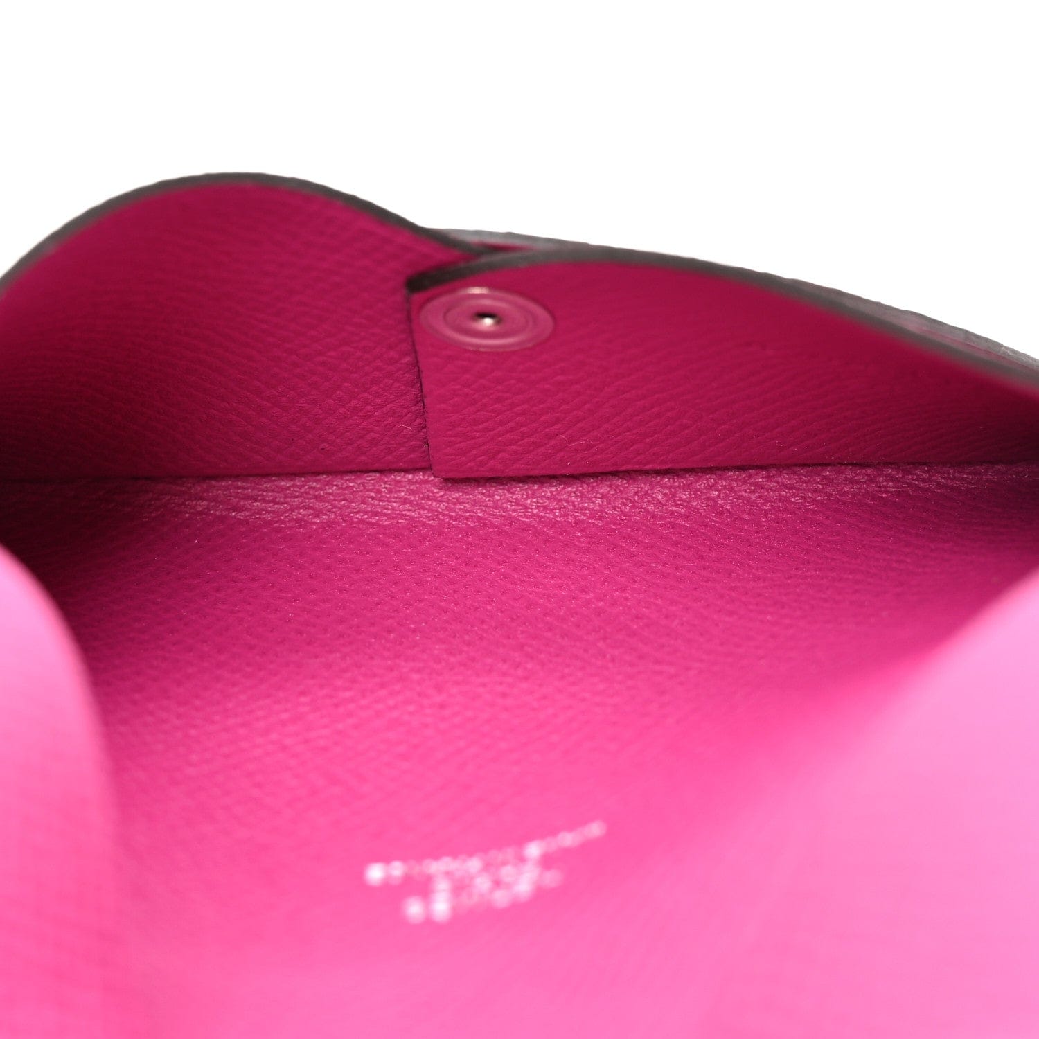 Hermes Epsom Calvi Card Case Rose Pourpre