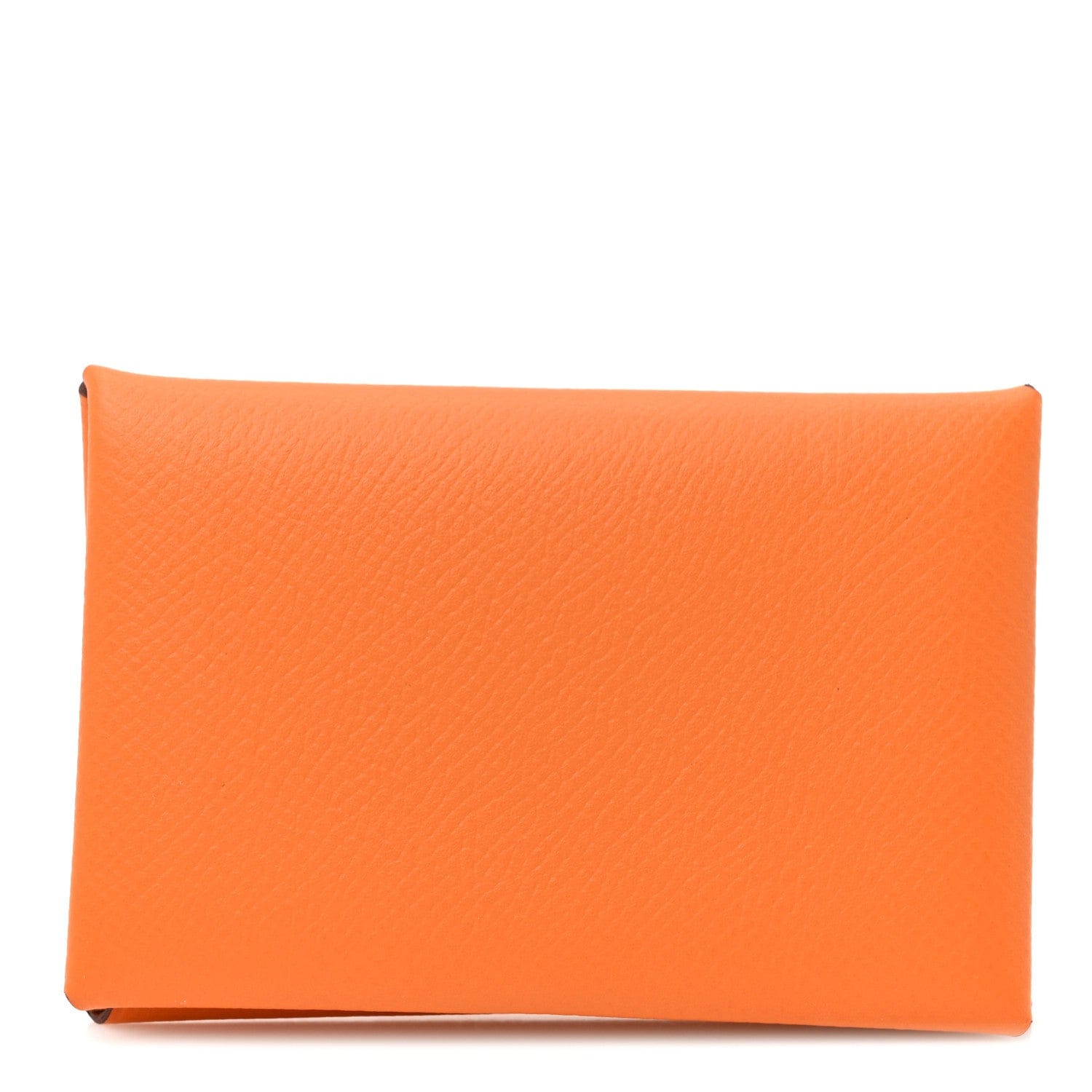 Hermes Epsom Calvi Card Case Orange