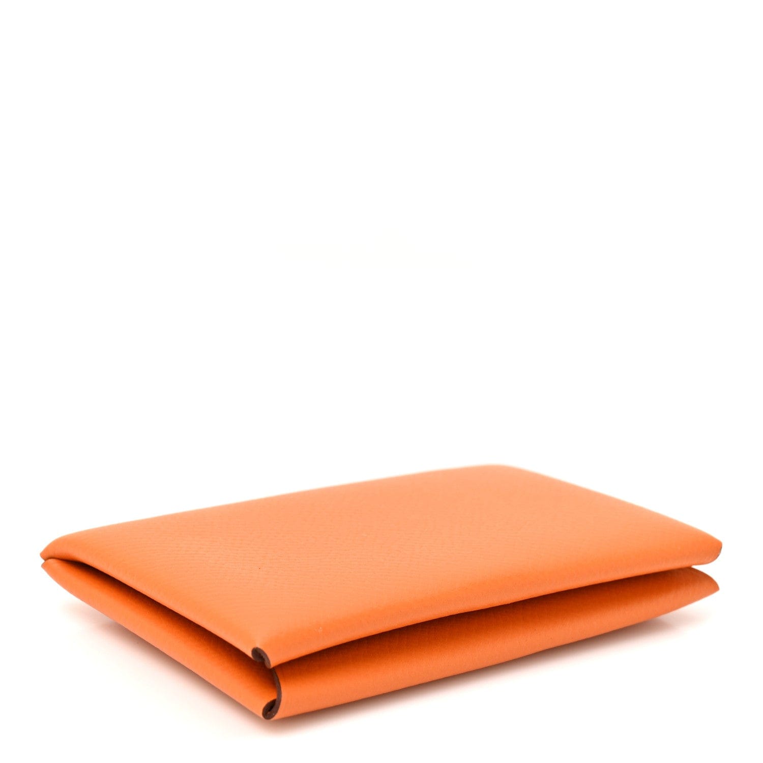 Hermes Epsom Calvi Card Case Orange