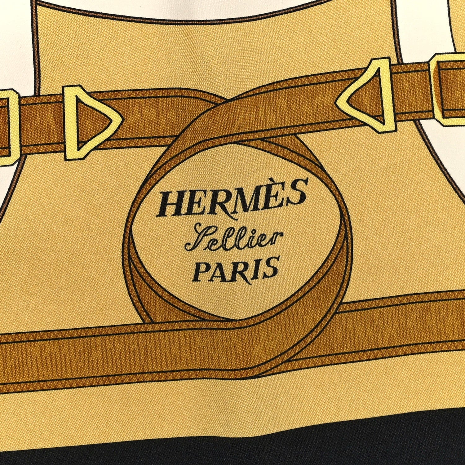 Hermes Silk Eperon D'Or Scarf 90