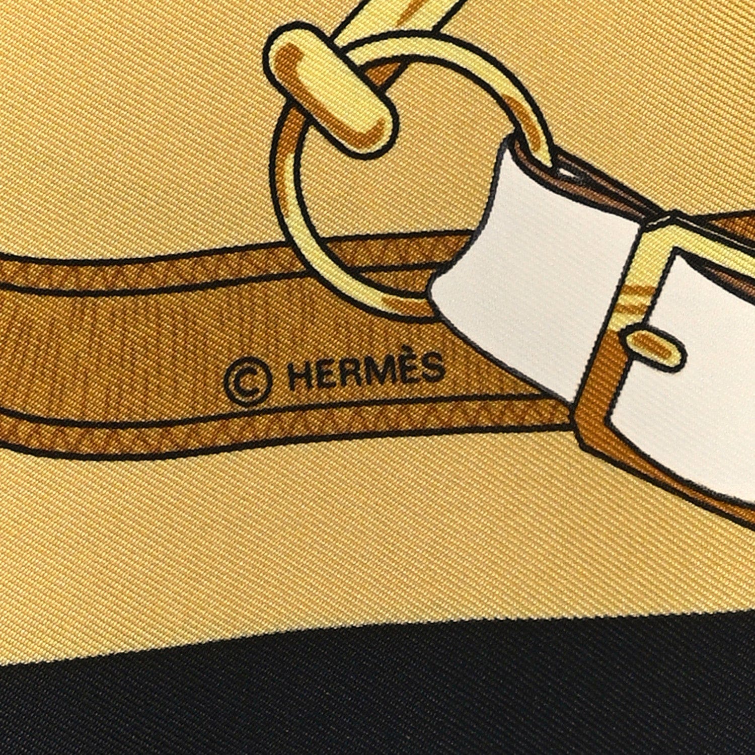 Hermes Silk Eperon D'Or Scarf 90