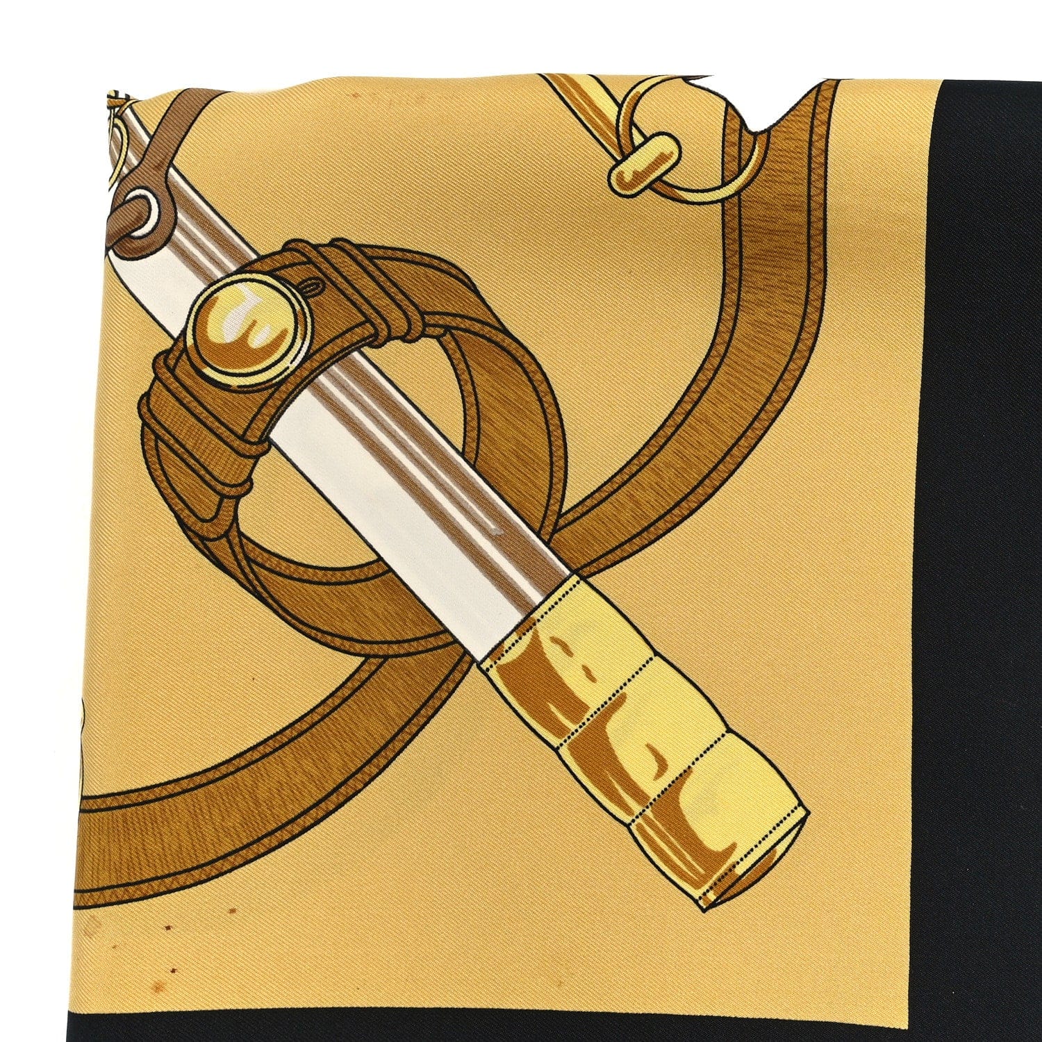 Hermes Silk Eperon D'Or Scarf 90