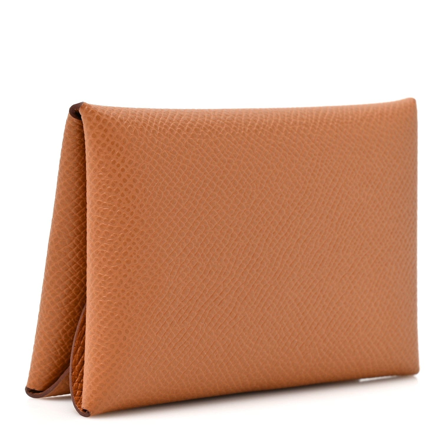 Hermes Epsom Calvi Duo Card Case Gold