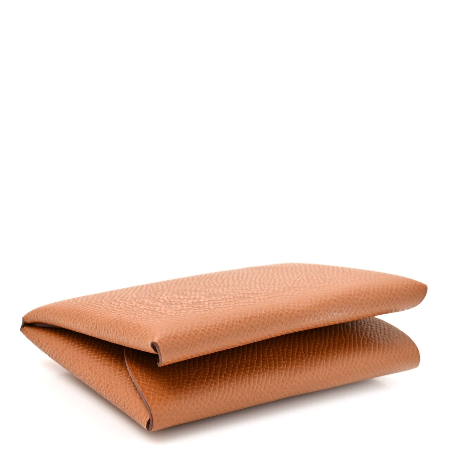 Hermes Epsom Calvi Duo Card Case Gold