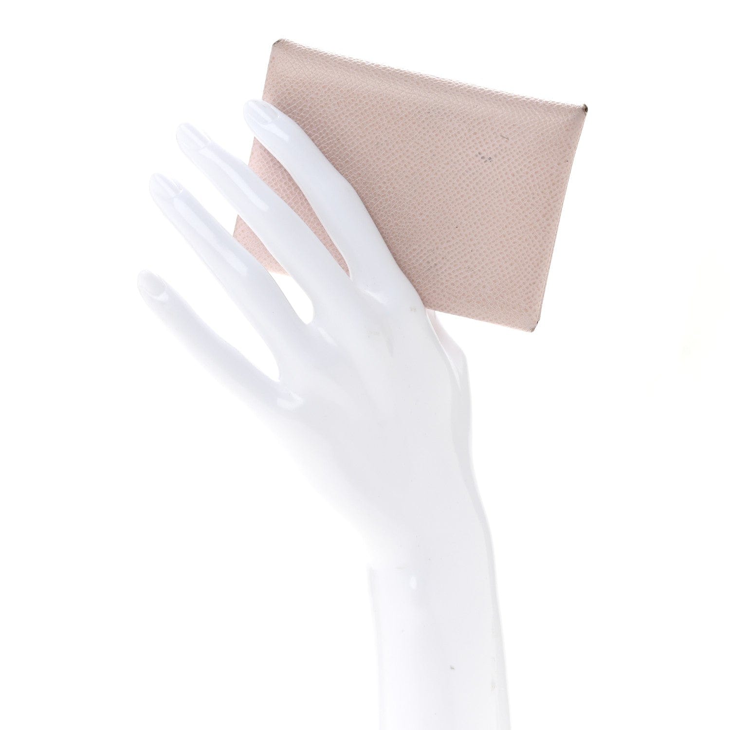 Hermes Epsom Calvi Duo Card Case Mauve Pale