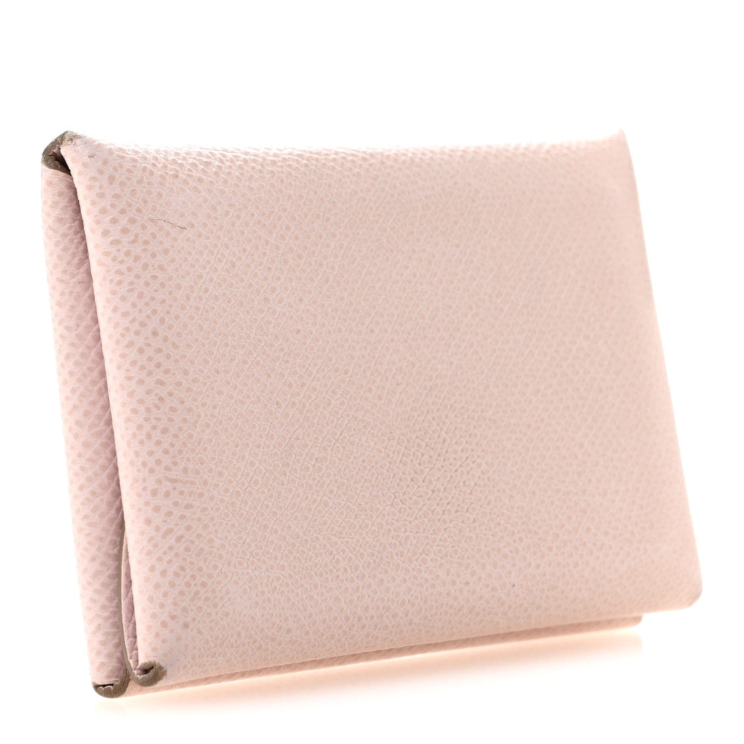 Hermes Epsom Calvi Duo Card Case Mauve Pale