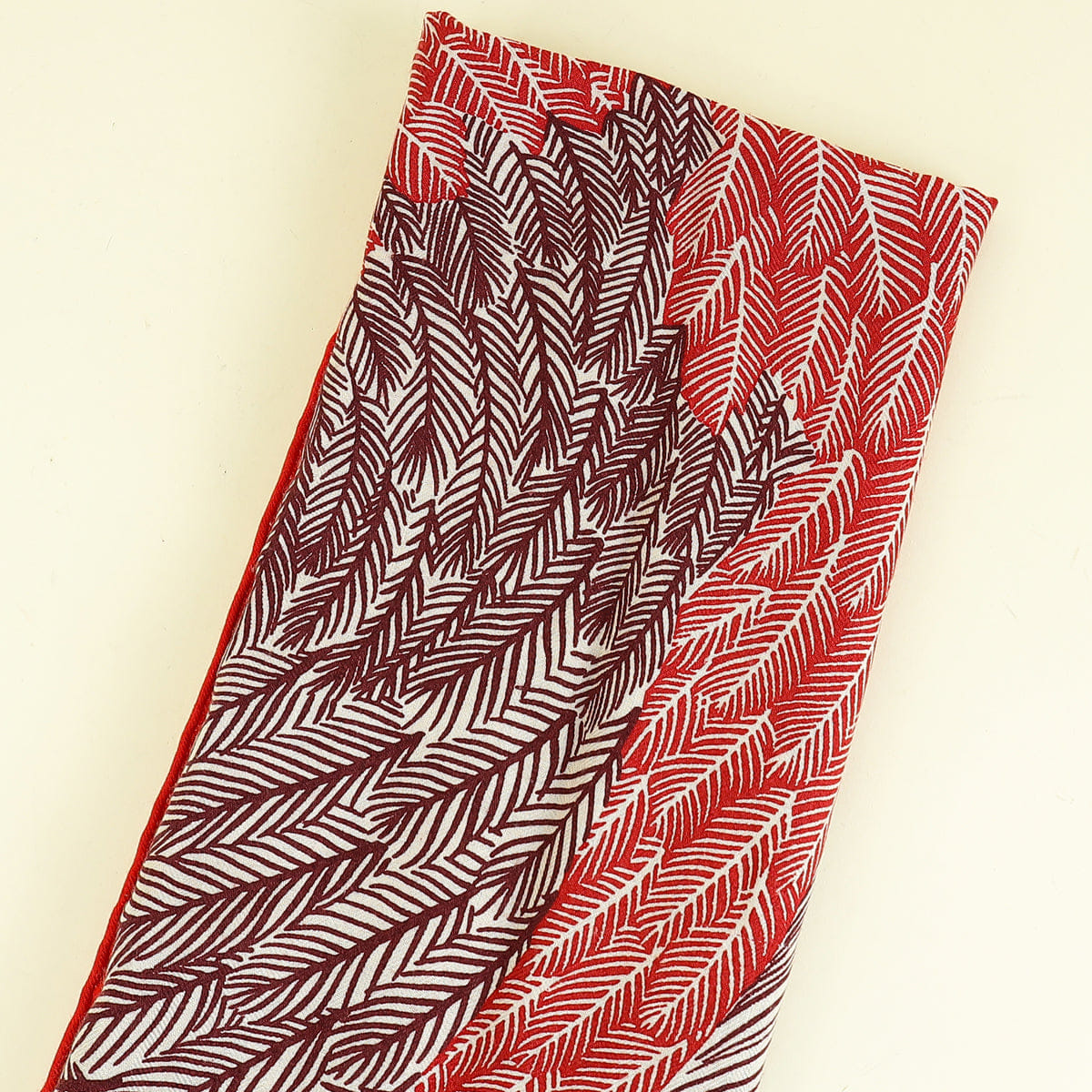 Hermes Red Multicolor Zebra Pegasus by Alice Shirly Shawl