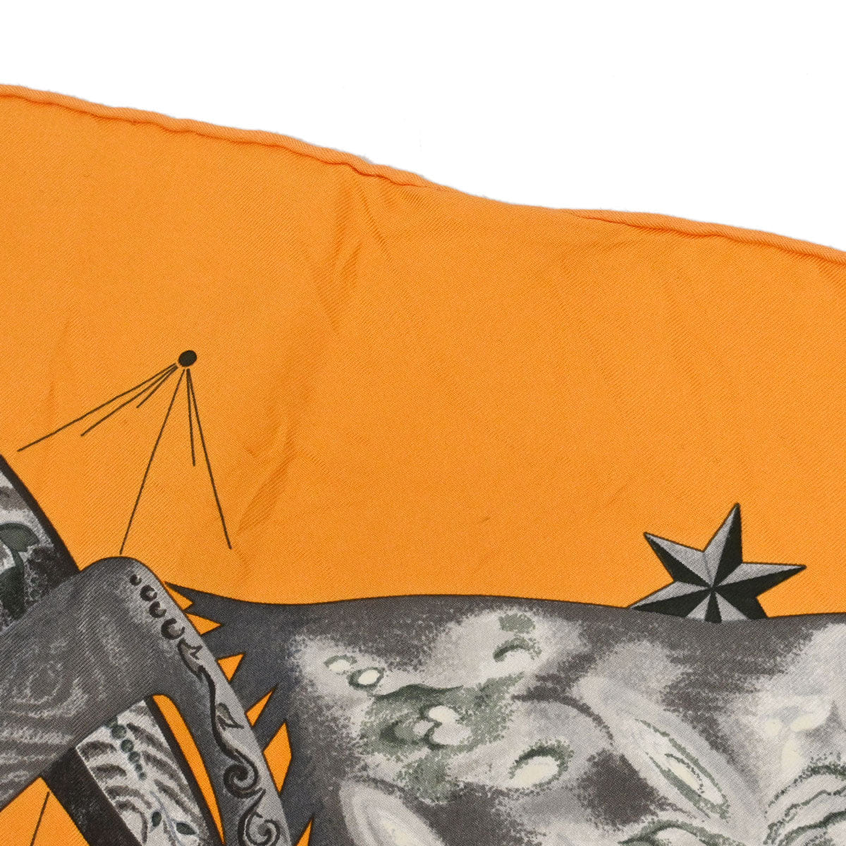 Hermes Scarf Carre 90 Quintessence Orange Small Good