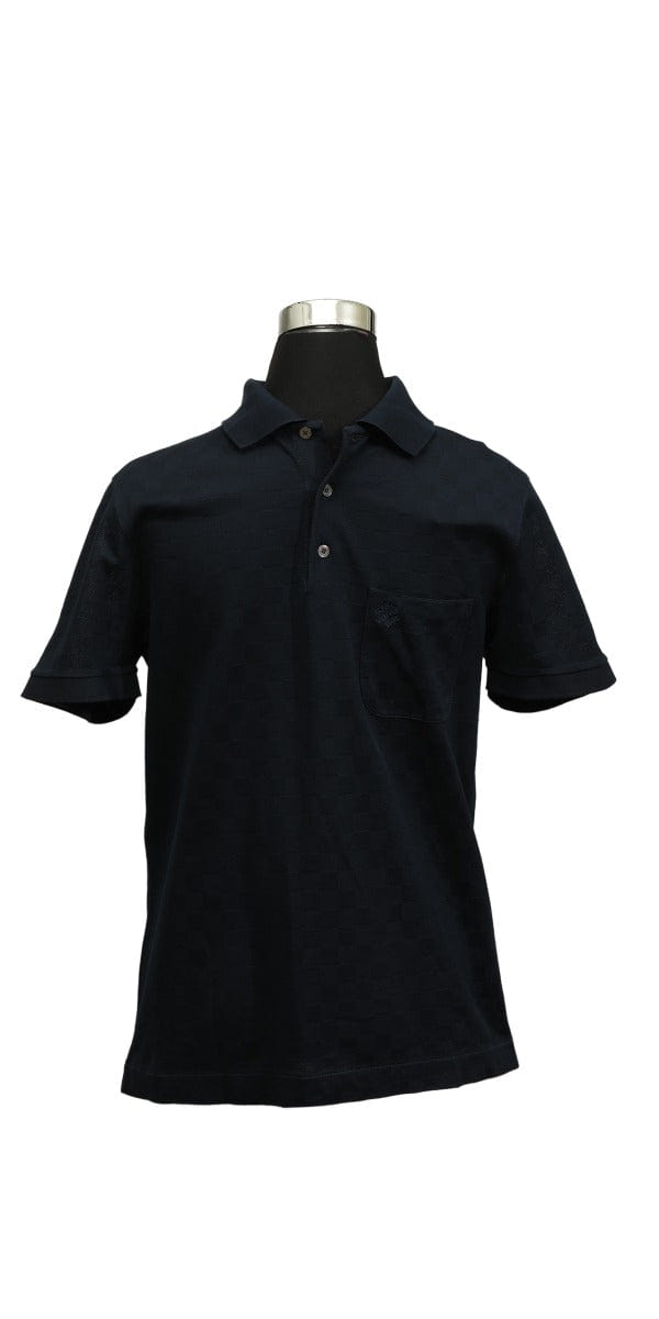Louis Vuitton Size S Blue Damier Checks T - Shirt
