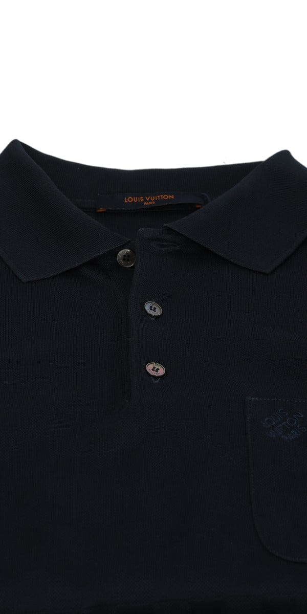 Louis Vuitton Size S Blue Damier Checks T - Shirt