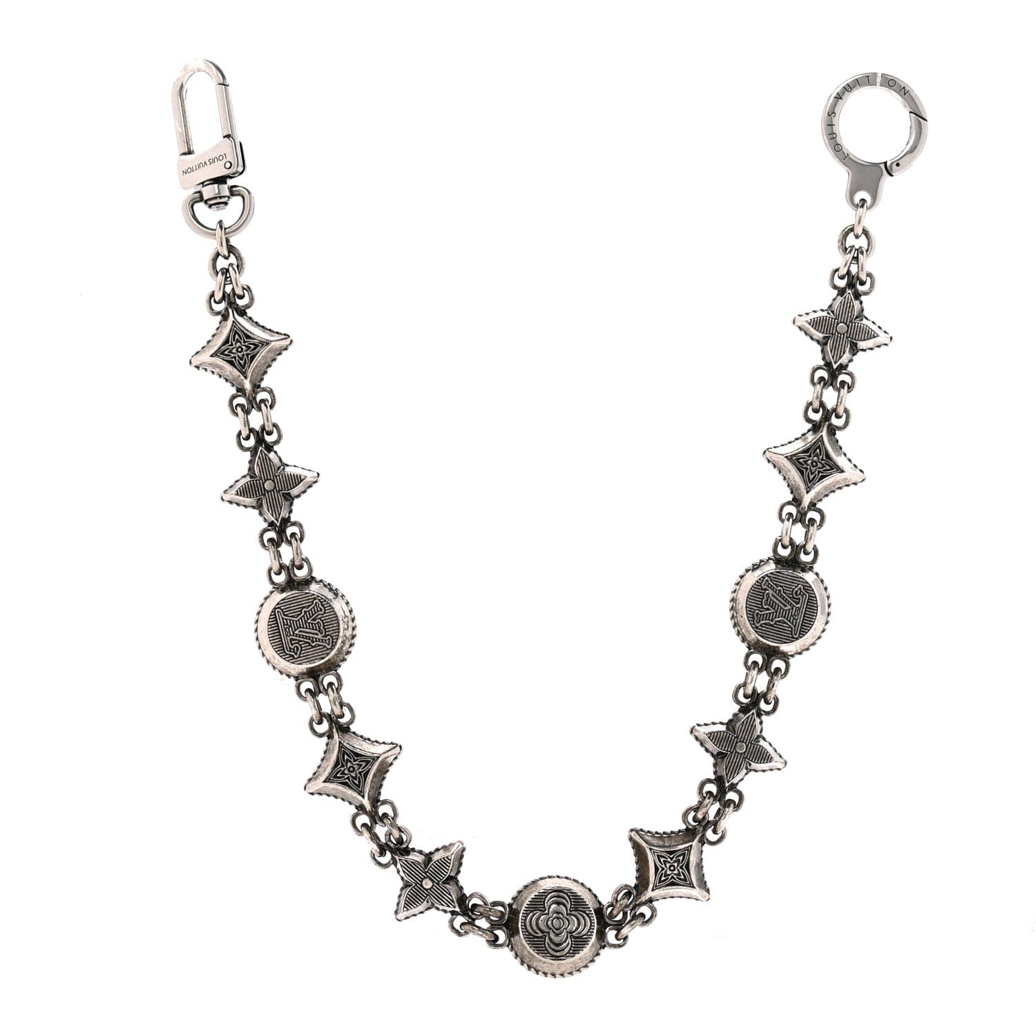 Louis Vuitton Metal Western Chain Belt and Bag Charm