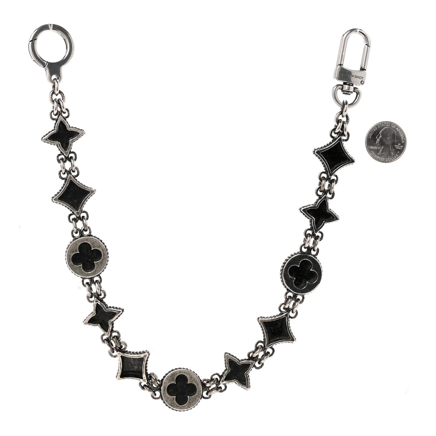 Louis Vuitton Metal Western Chain Belt and Bag Charm