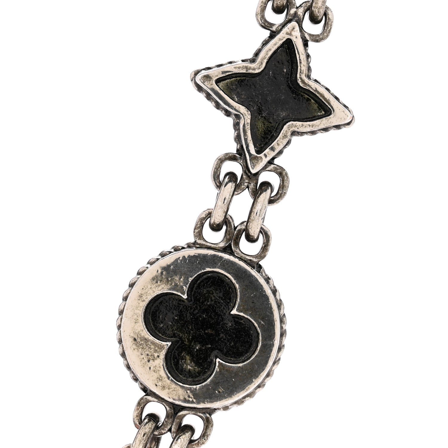 Louis Vuitton Metal Western Chain Belt and Bag Charm