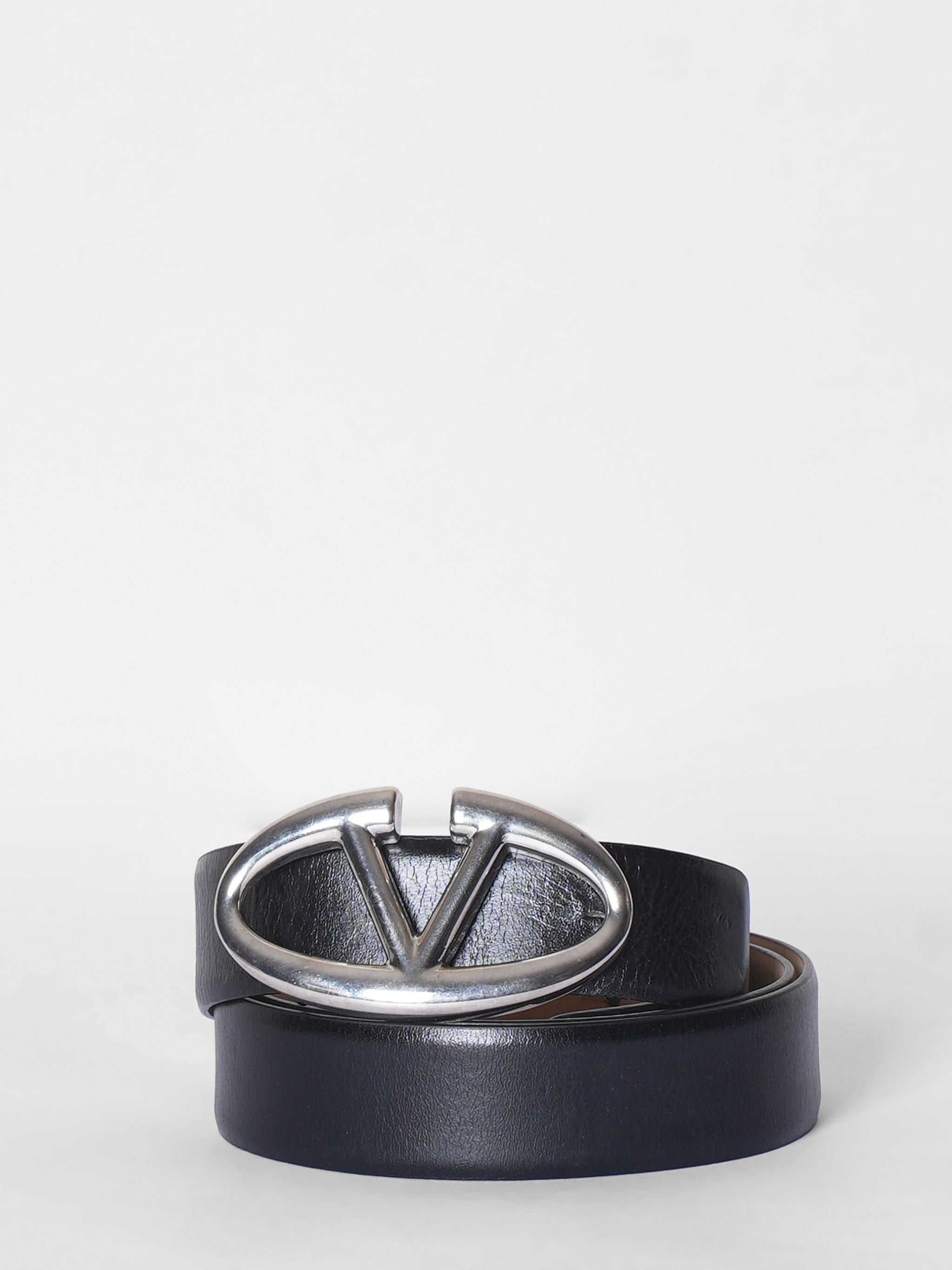 Valentino Womens Patent Leather Belt