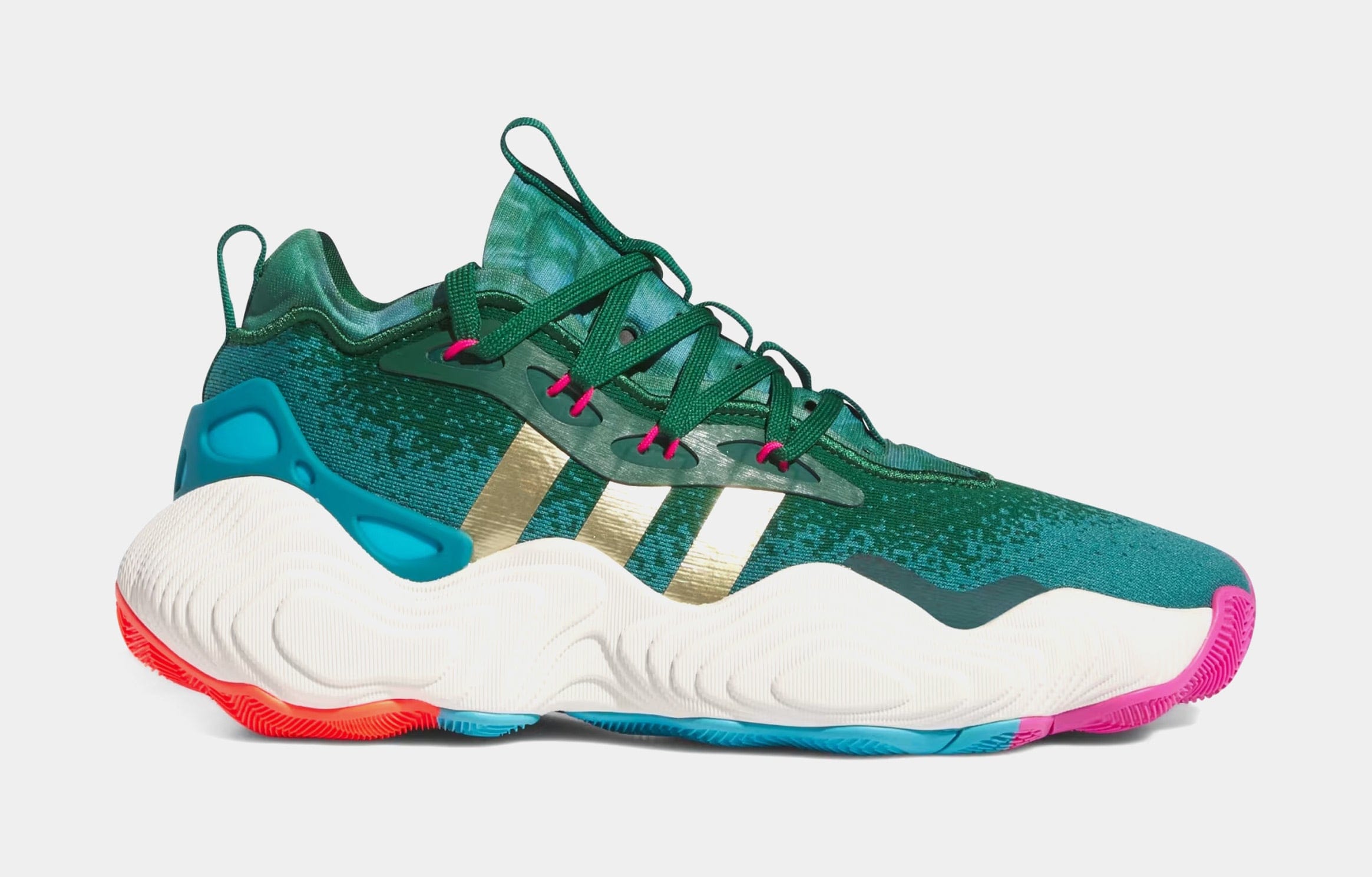 adidas Trae Young 3 Mens Lifestyle Shoes (Green/Gold)