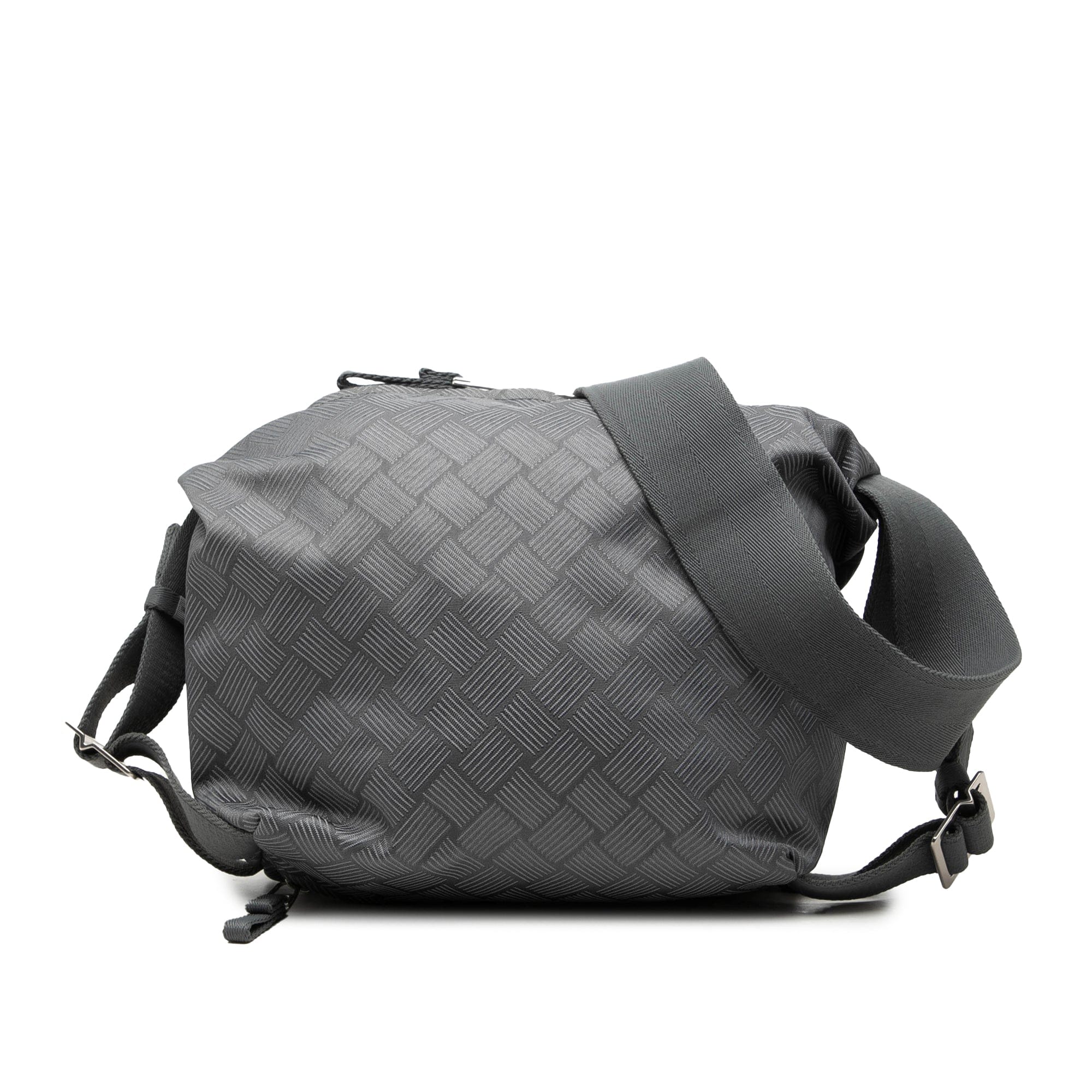 Bottega Veneta Nylon Intrecciato Trekking Shoulder Bag