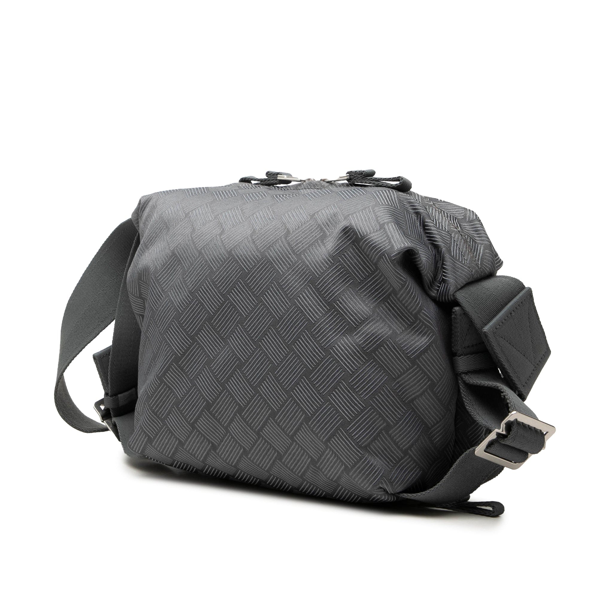 Bottega Veneta Nylon Intrecciato Trekking Shoulder Bag