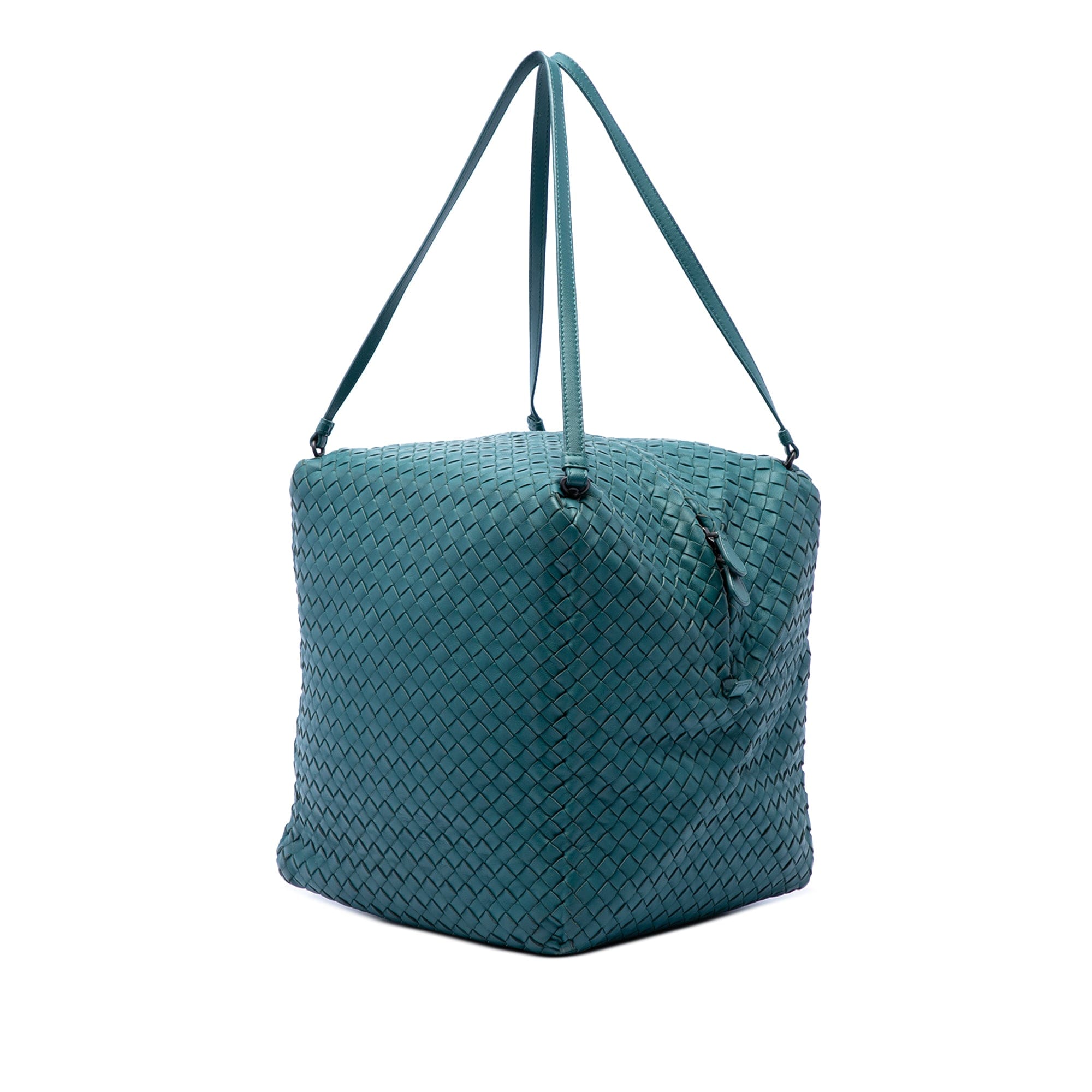 Bottega Veneta Nappa Intrecciato Cube Shoulder Bag