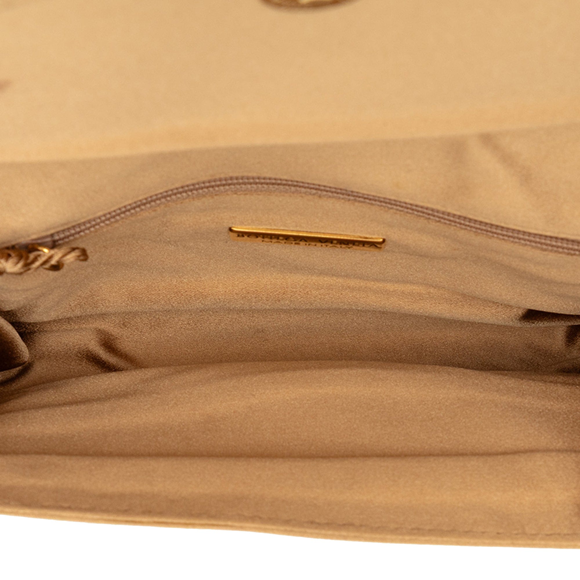 Bottega Veneta Satin Intrecciato Flap Shoulder Bag