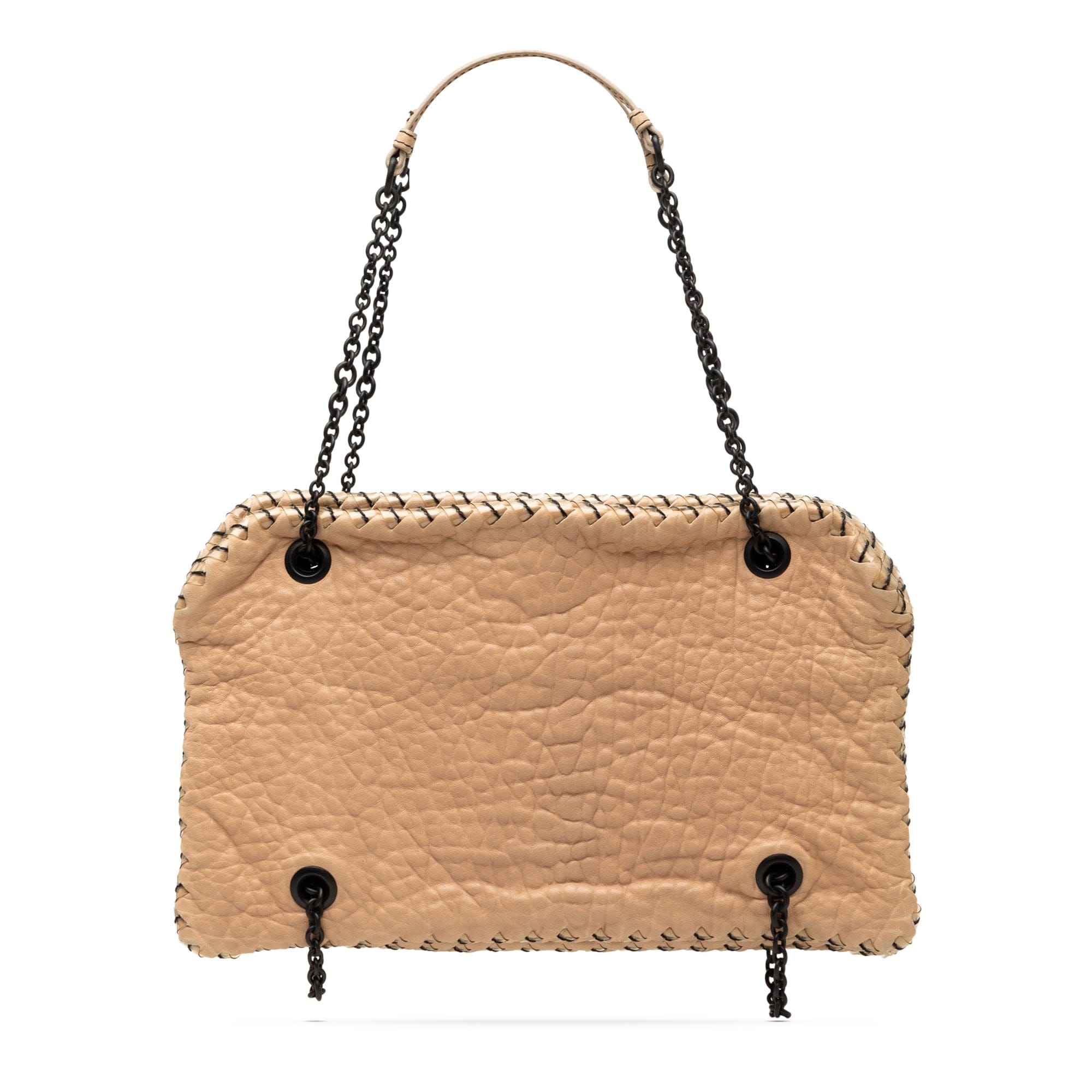Bottega Veneta Textured Leather Whipstitch Duo Shoulder Bag