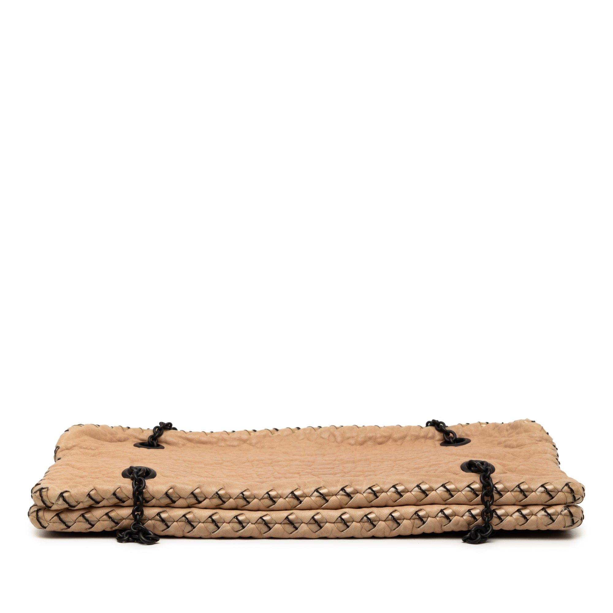 Bottega Veneta Textured Leather Whipstitch Duo Shoulder Bag