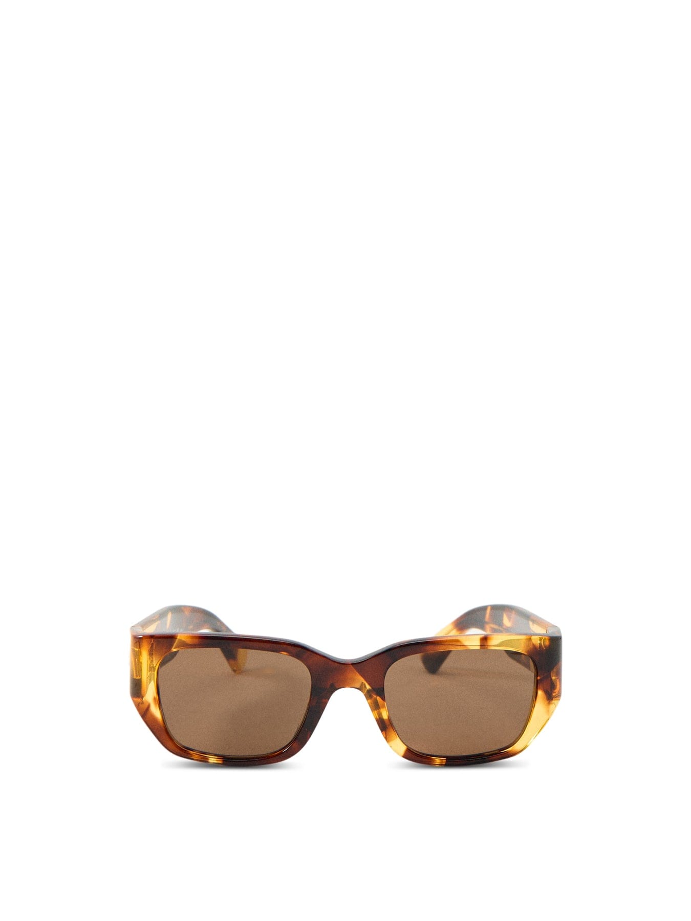 Bottega Veneta BV1400S Rectangle Sunglasses Brown