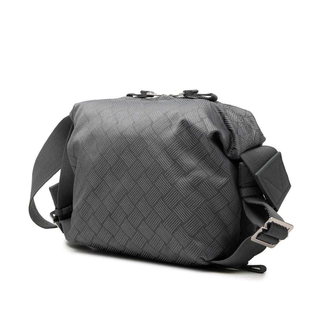 Bottega Veneta Nylon Intrecciato Trekking Shoulder Bag