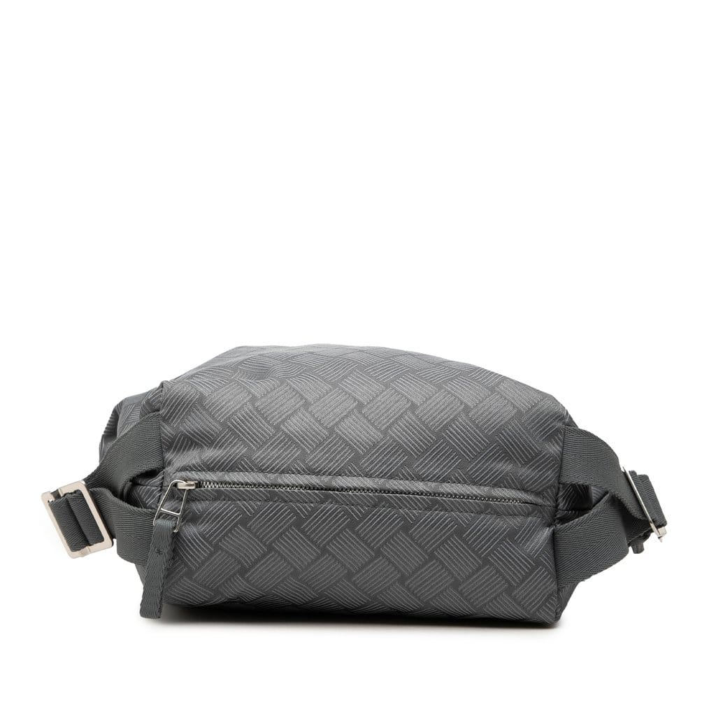 Bottega Veneta Nylon Intrecciato Trekking Shoulder Bag