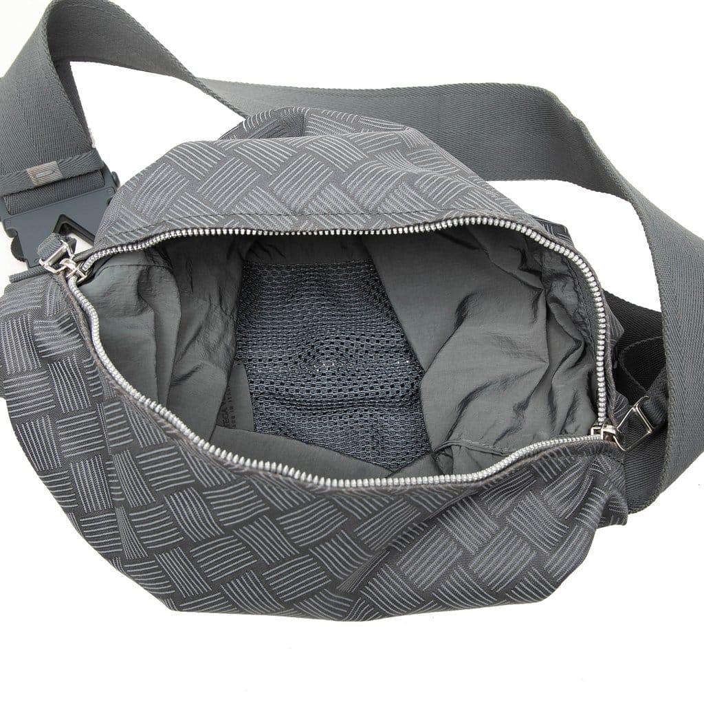 Bottega Veneta Nylon Intrecciato Trekking Shoulder Bag