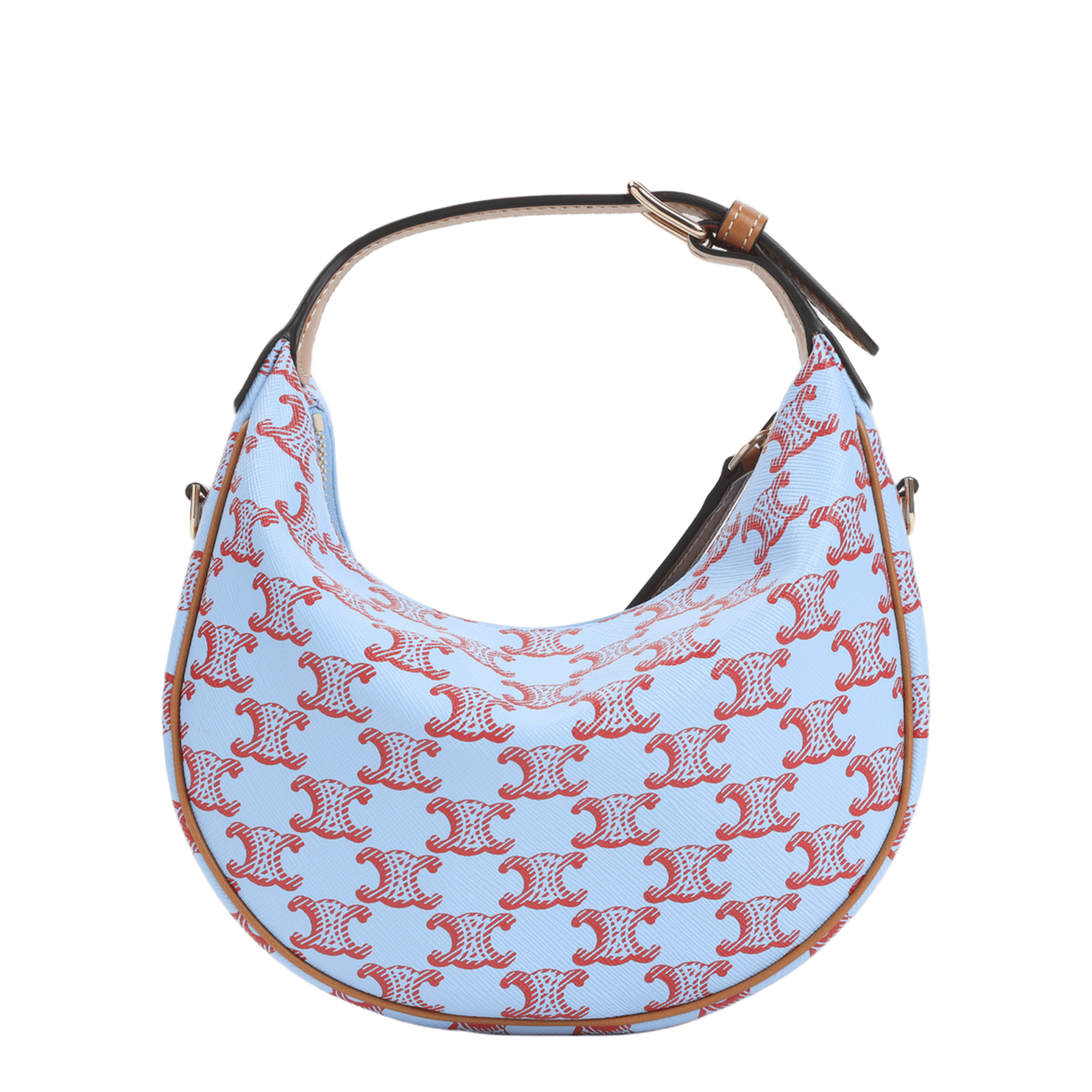 Celine Teen Lulu XXS Canvas Shoulder Bag - Denim Blue / Red