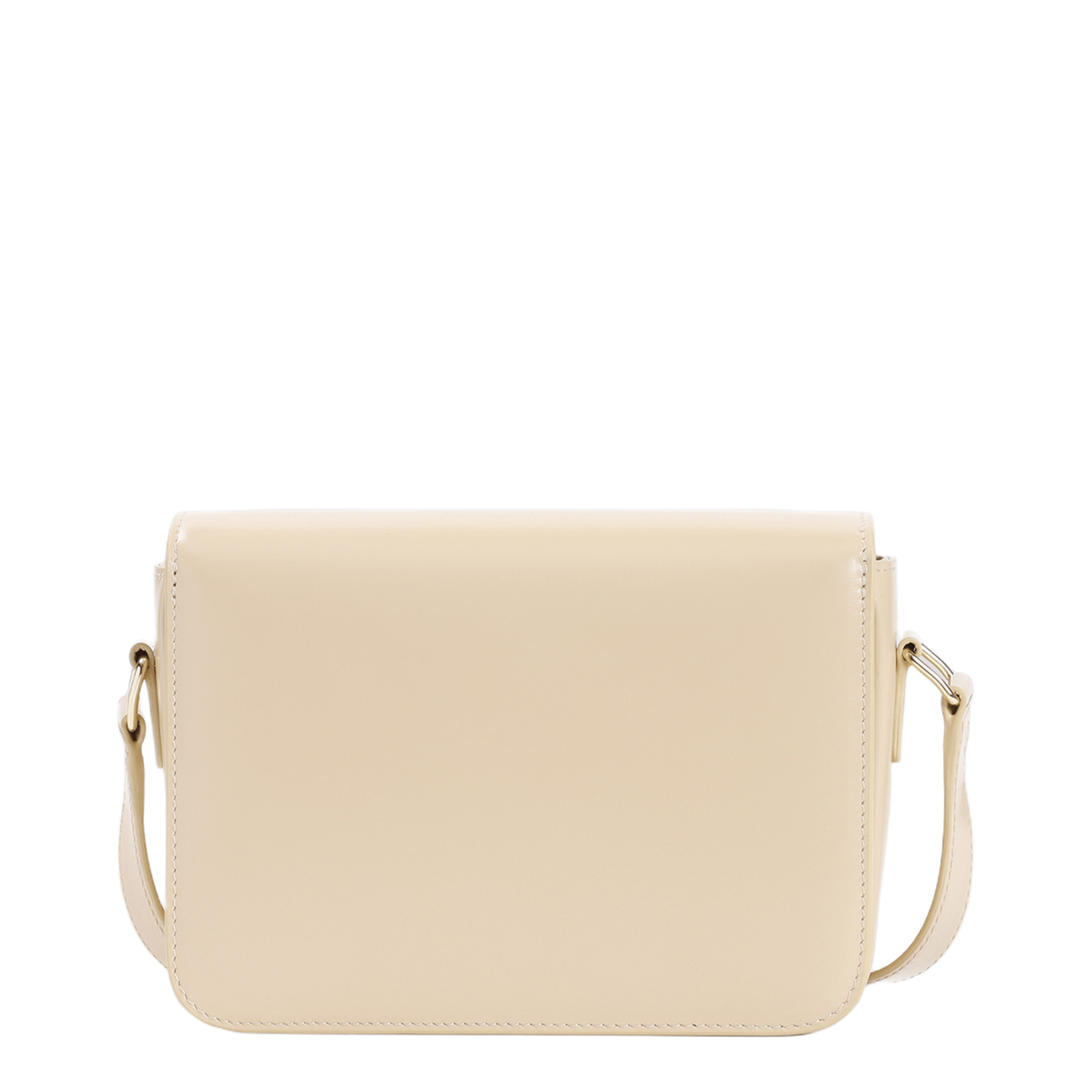 Celine Triomphe Small Calfskin Shoulder Bag - Black