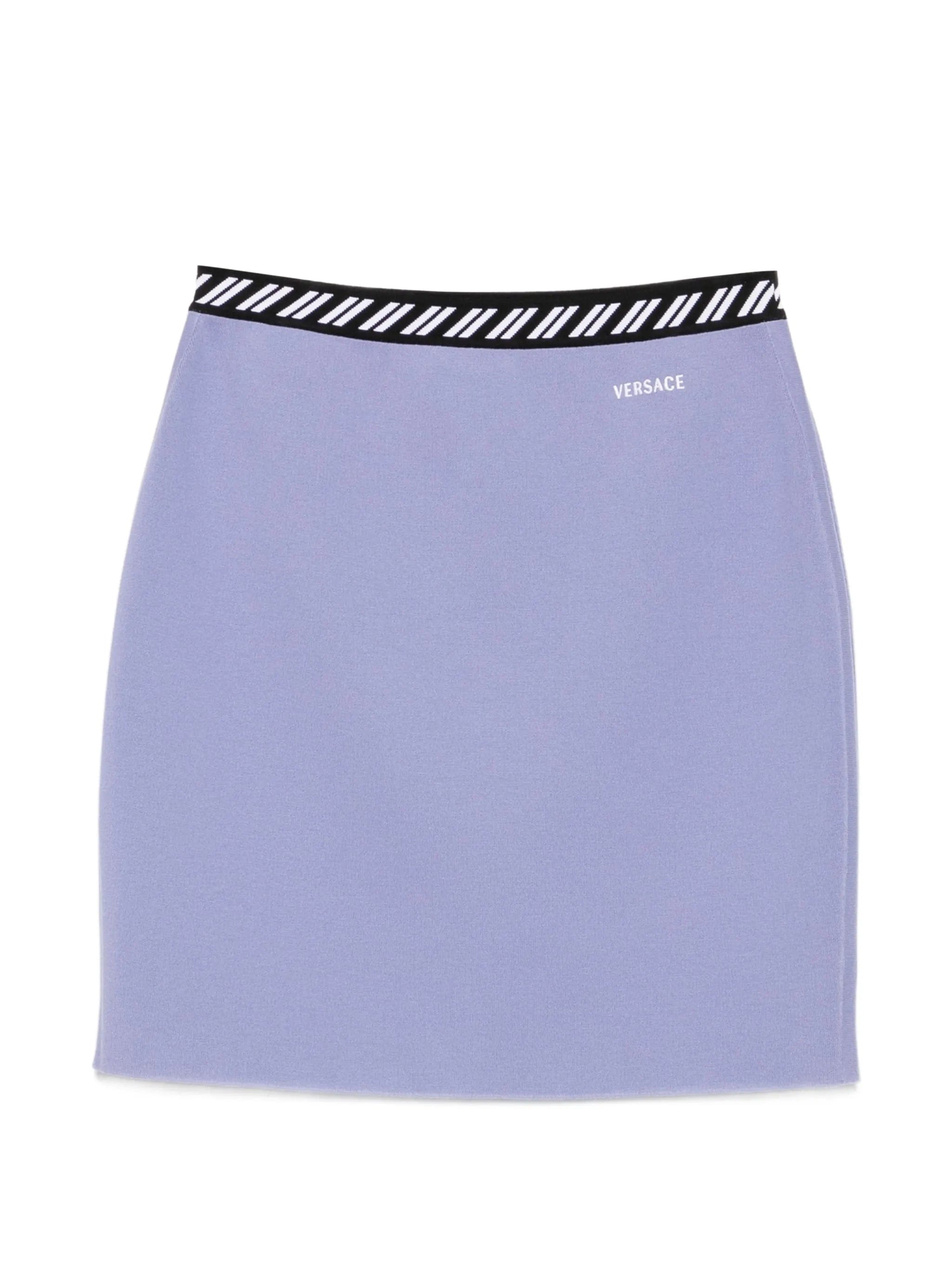 Versace cotton knit mini skirt