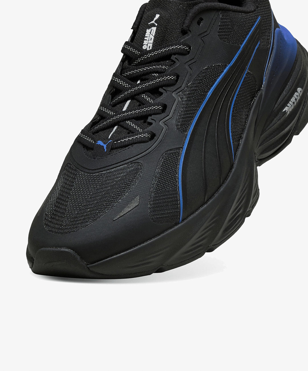 PUMA | PUMA FADE NITRO V2 { PUMA BLACK/ROYAL SAPPHIRE