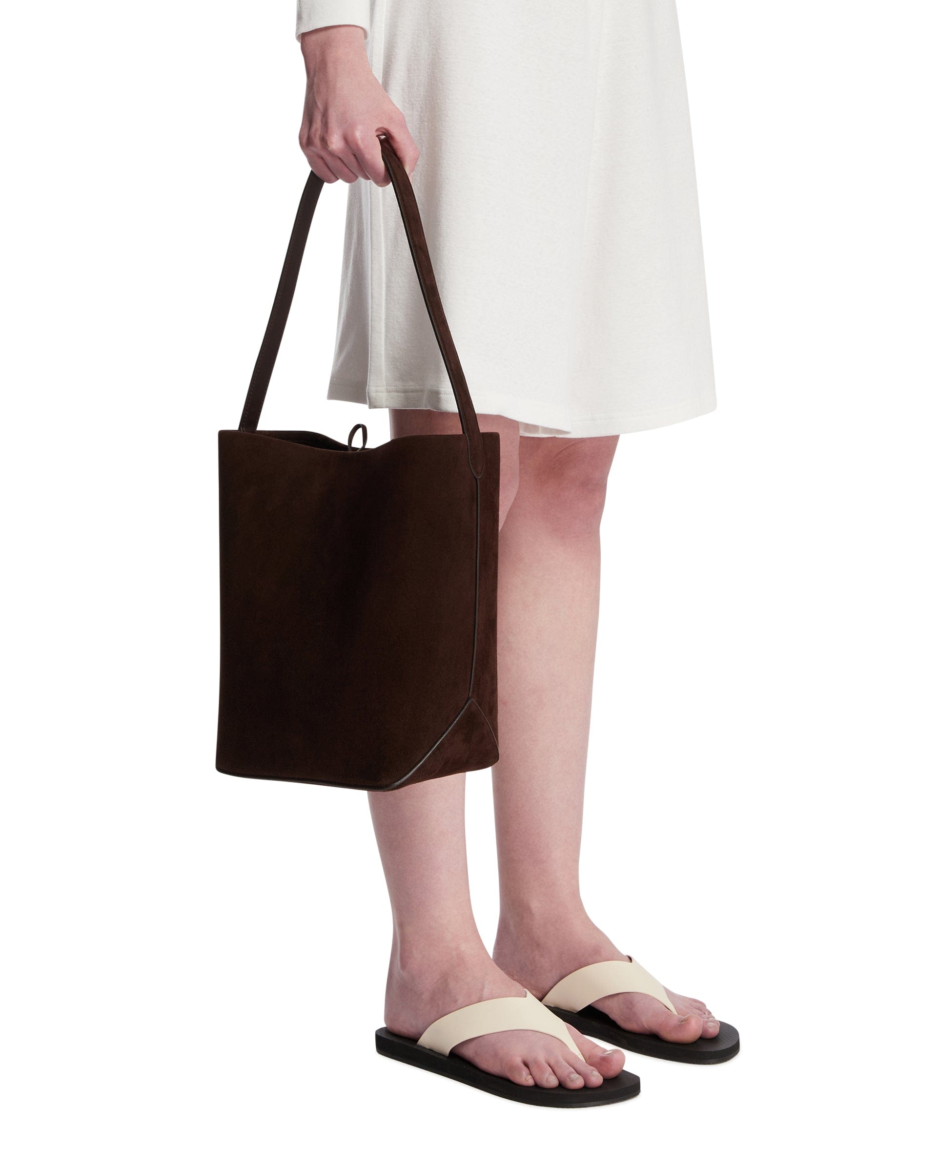 THE ROW Borsa N/S Park Tote Media Marrone