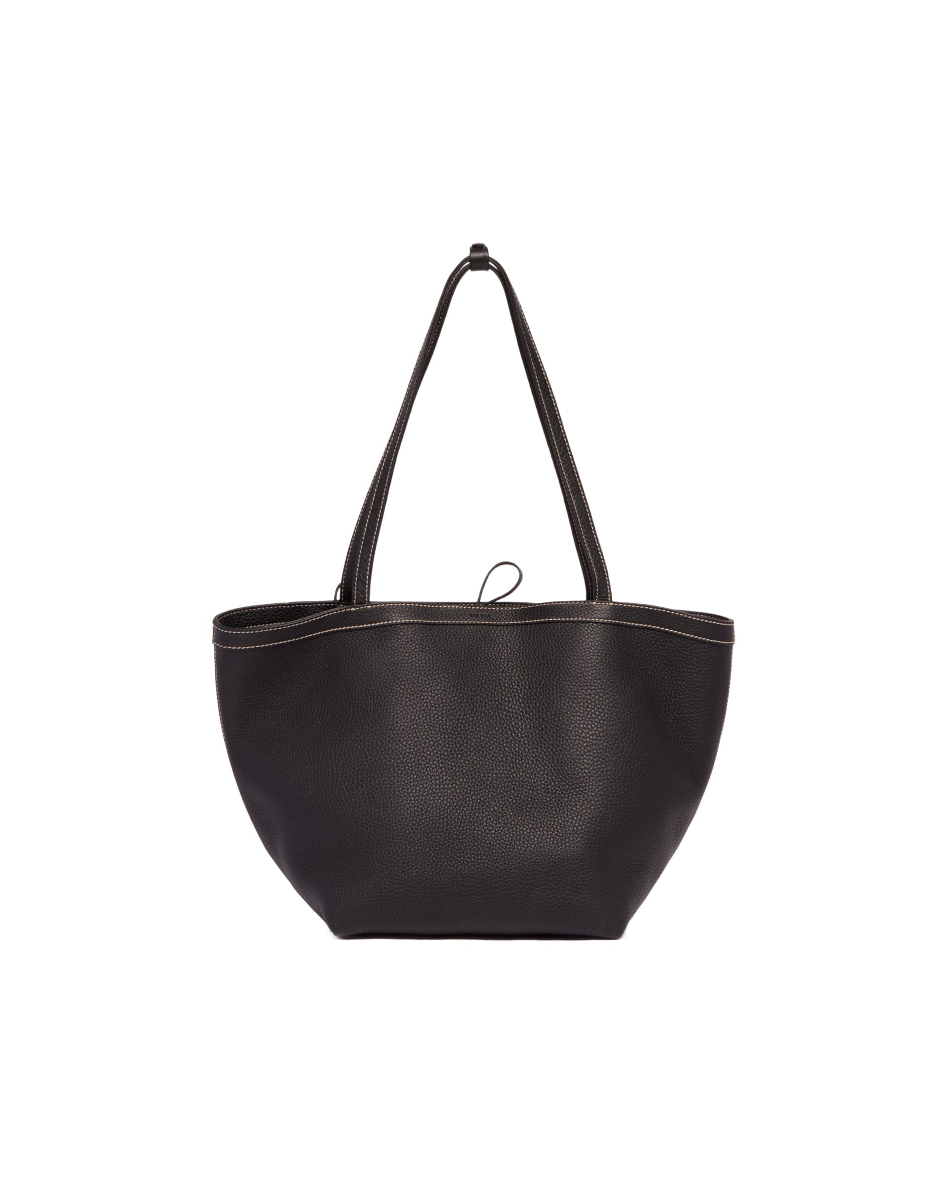 THE ROW Borsa Park Tote Three Stitch In Pelle Nera