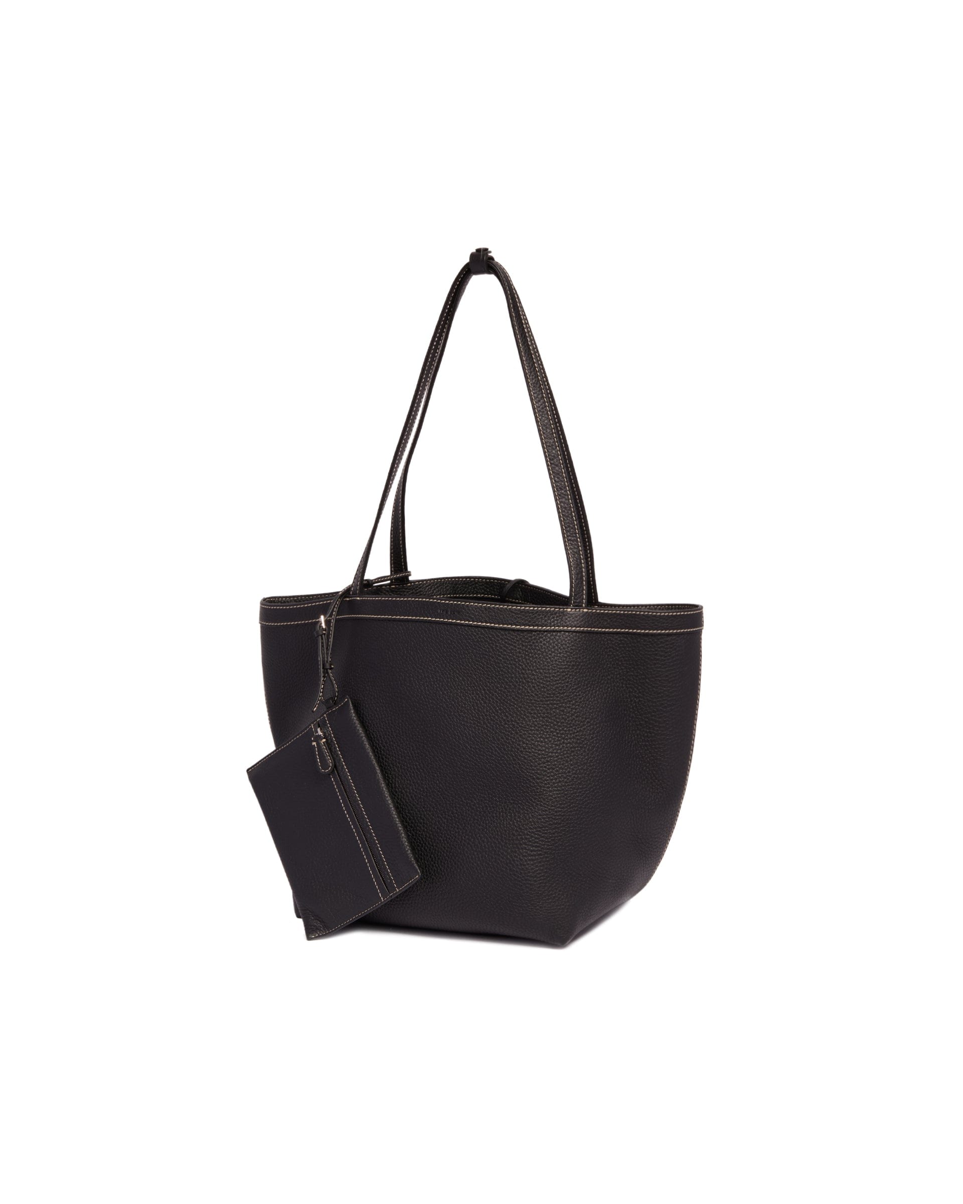 THE ROW Borsa Park Tote Three Stitch In Pelle Nera