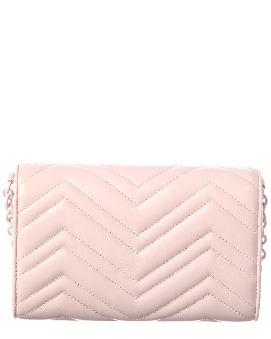 Gucci Gg Marmont Leather Wallet On A Chain